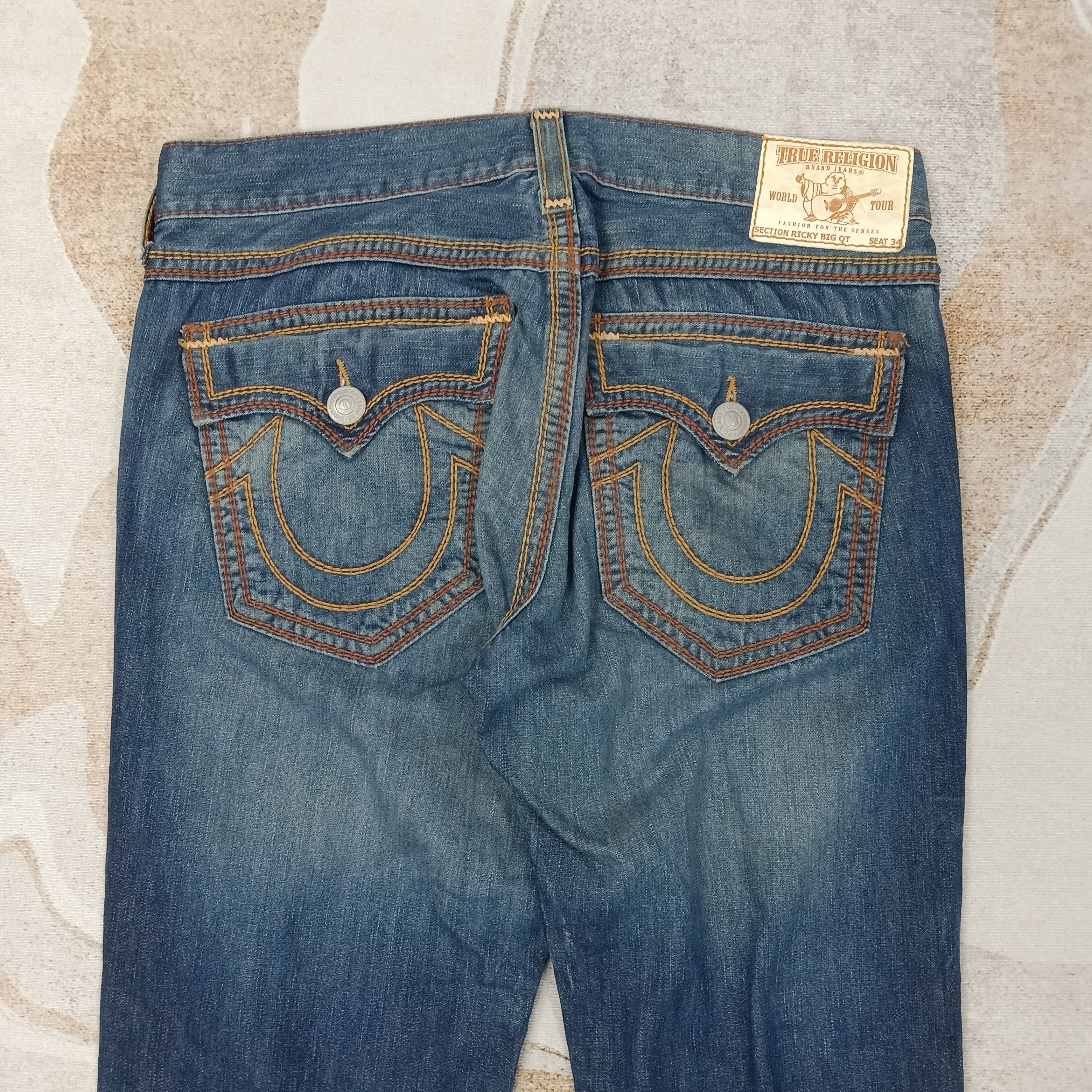 True Religion True Religion American Denim Jeans C258N5 Size US 37 - 2 Thumbnail