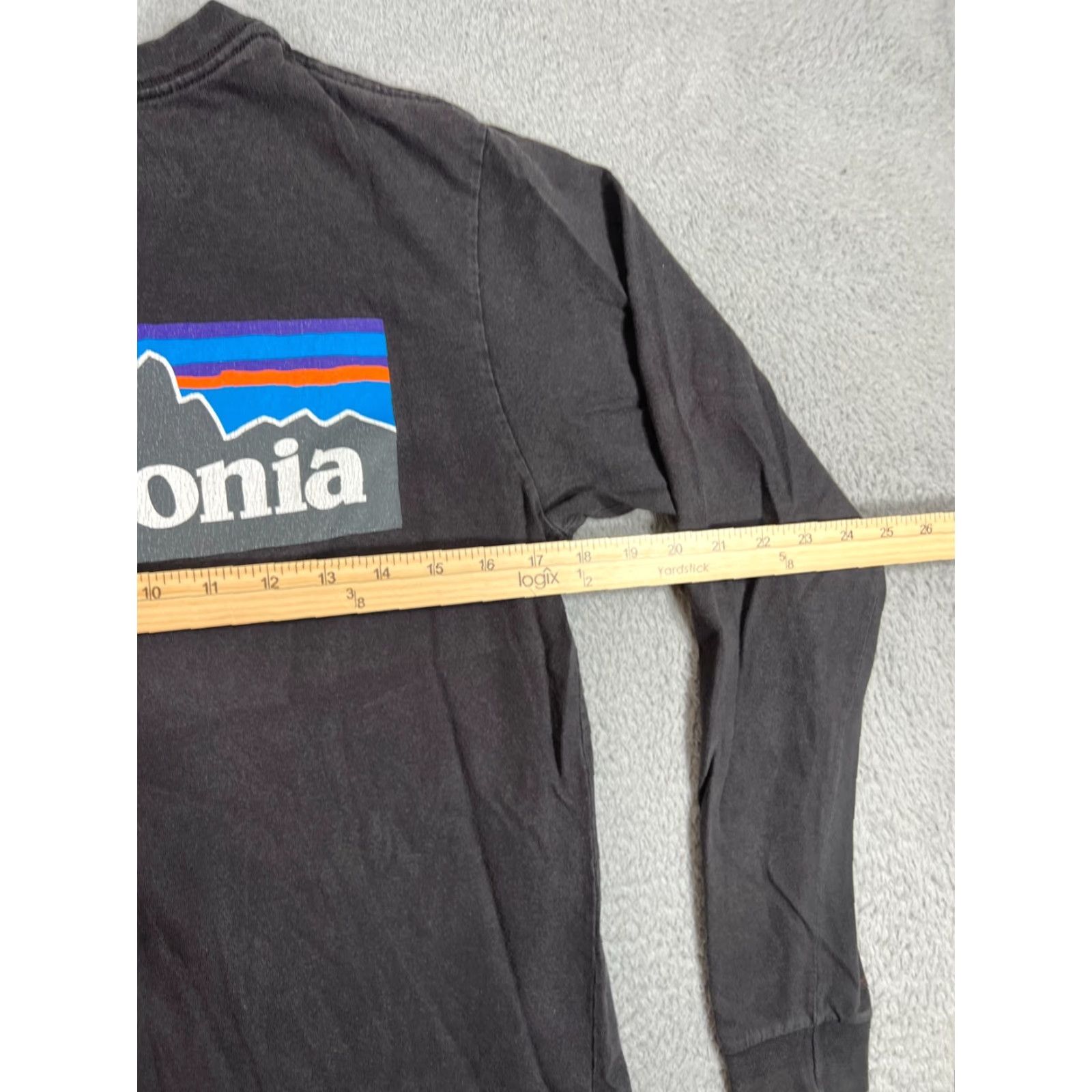 Patagonia Patagonia Mens XS Black Shirt Long Sleeve Organic Cotton Double-Sided T-Shirt 38933 Size US XS / EU 42 / 0 - 6 Thumbnail