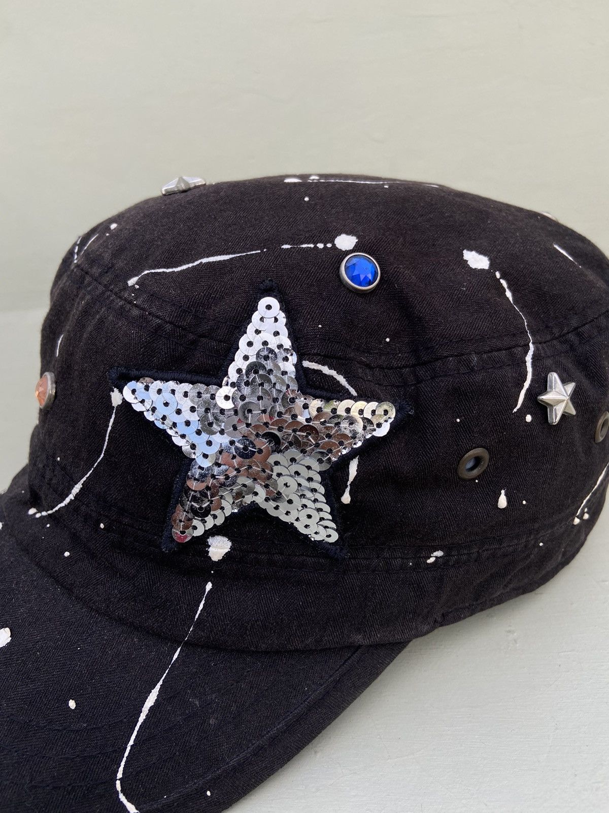 If Six Was Nine 2000s GGPX punk big star studded patrol hat Size ONE SIZE - 3 Thumbnail