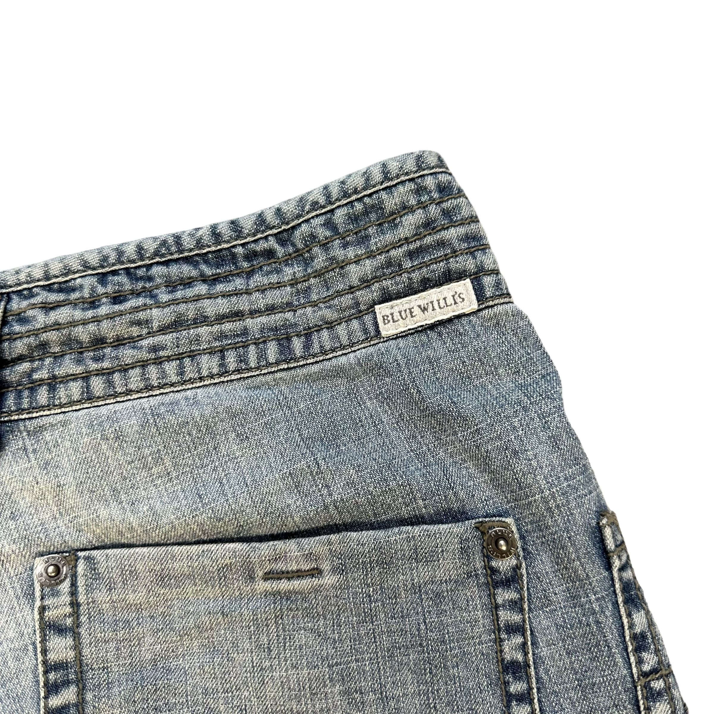 Vintage Blue Willi's Denmark Washed Cargo Jean Pant #A32-0734 Size 29" - 13 Thumbnail