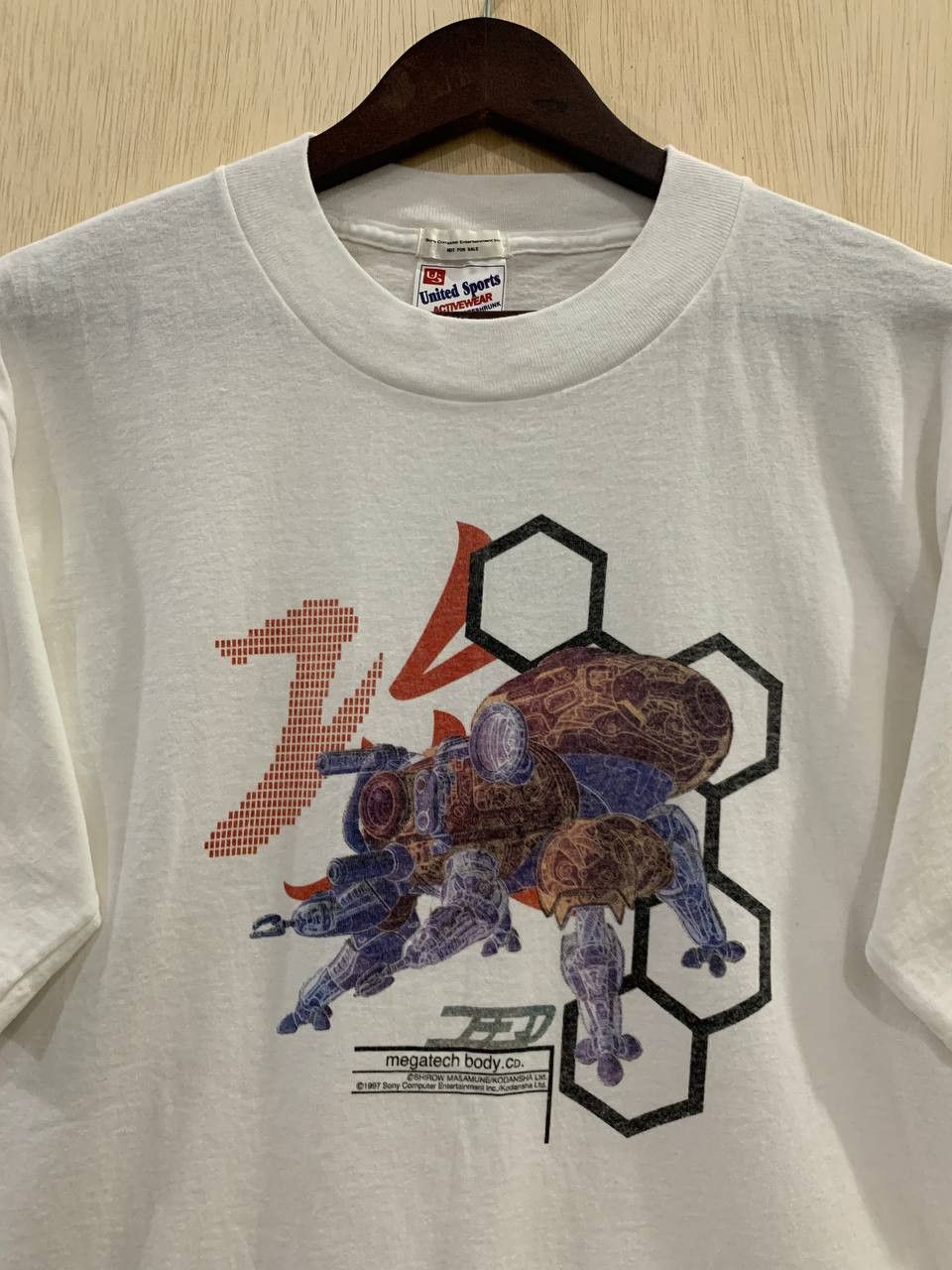 Anime Vintage 1997 Ghost In The Shell PlayStation Game Anime Tee Size US M / EU 48-50 / 2 - 3 Thumbnail