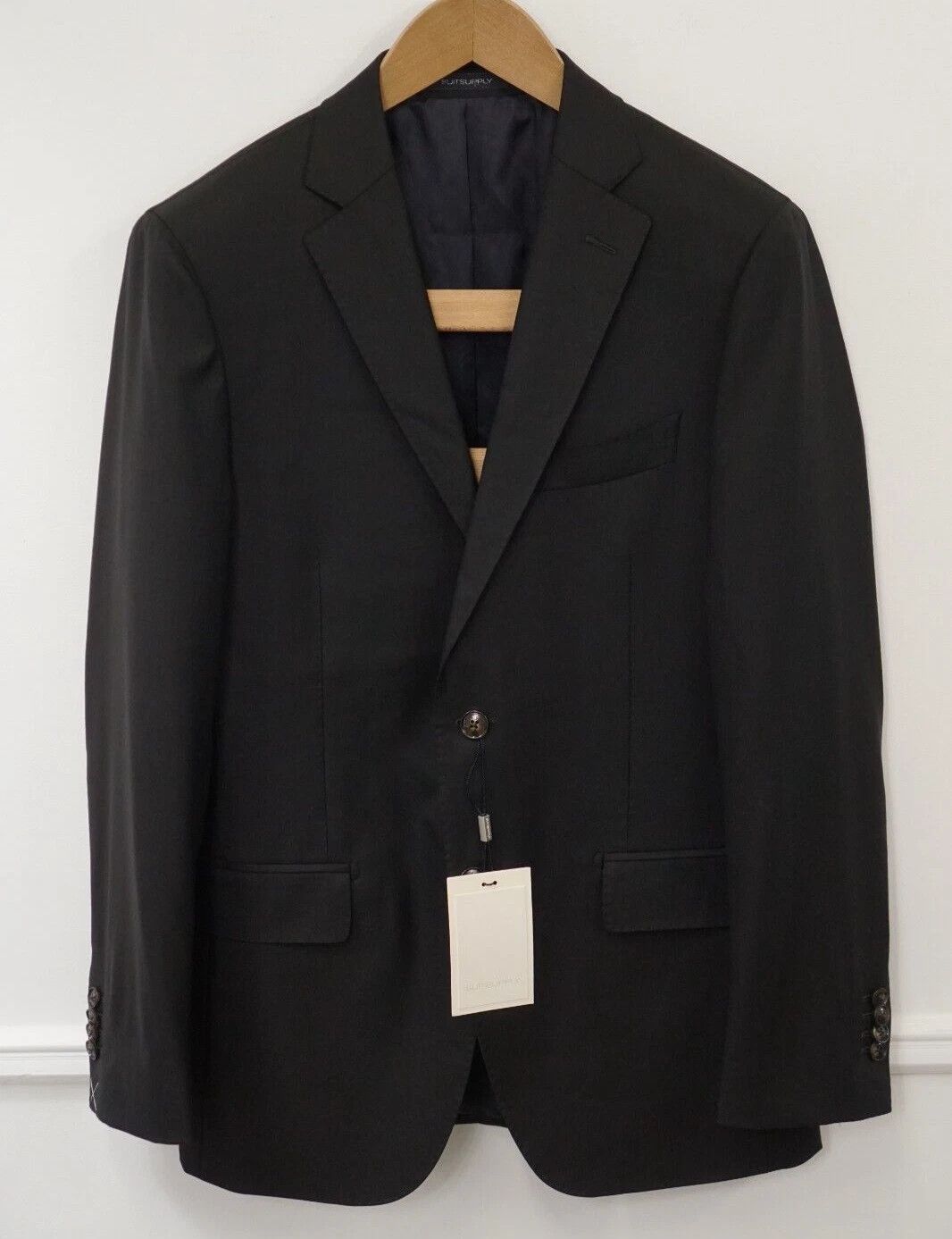 Suitsupply Men Suitsupply Blazer Sienna Black Pure Wool S150 UK/US36 Size 36R - 1 Thumbnail