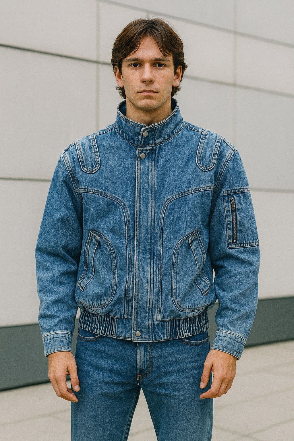 Japanese Brand VINTAGE BOBSON DENIM JACKET Size US XL / EU 56 / 4 - 1 Thumbnail