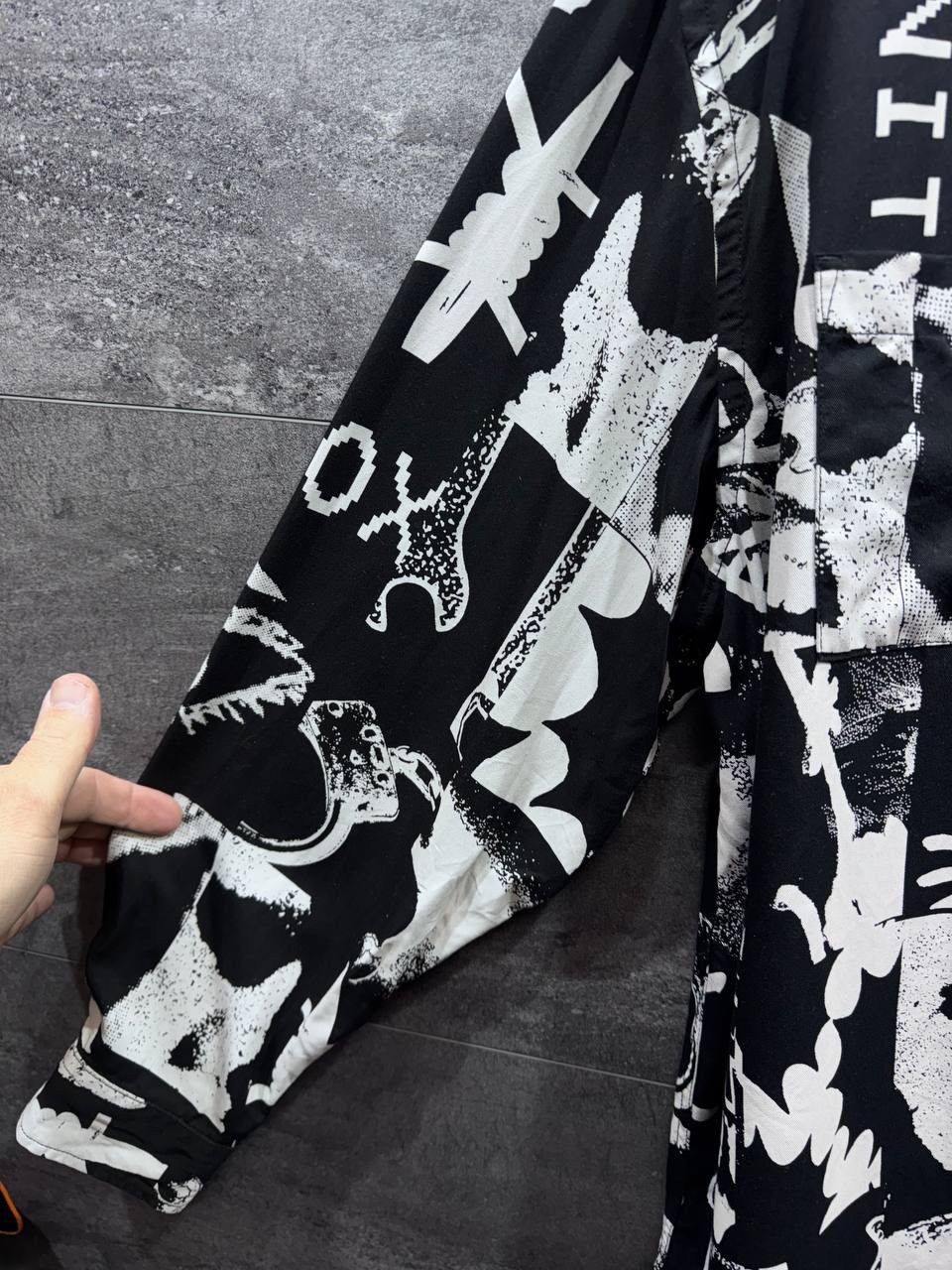 Diesel Diesel S-Krutz Allover Graphic Print Zip Pocket Shirt Jacket Size US L / EU 52-54 / 3 - 11 Thumbnail
