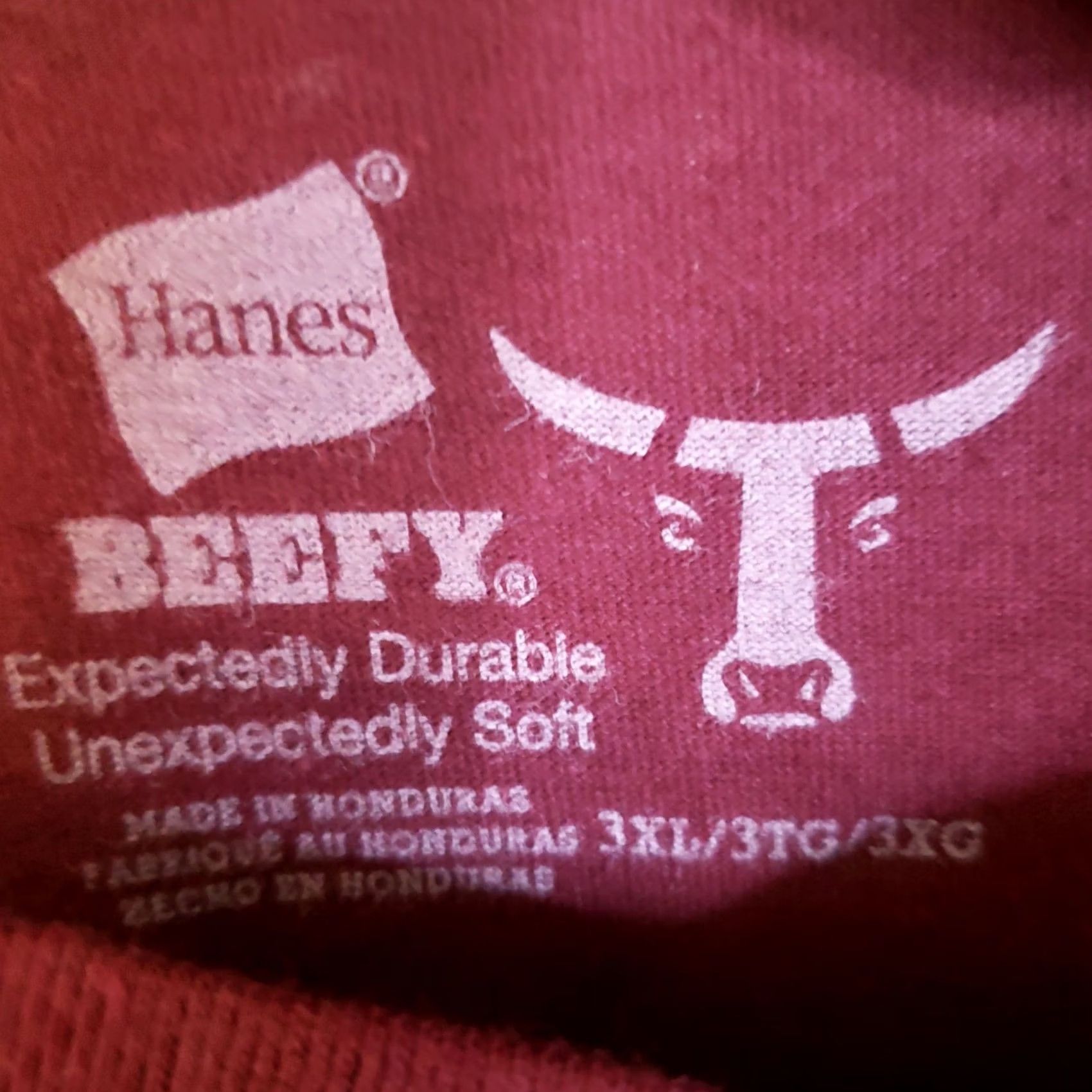 Hanes Hanes Men's Beefy-T Henley Shirt 3XL Maroon Cotton Tagless Long-Sleeve Size US XXL / EU 58 / 5 - 5 Thumbnail
