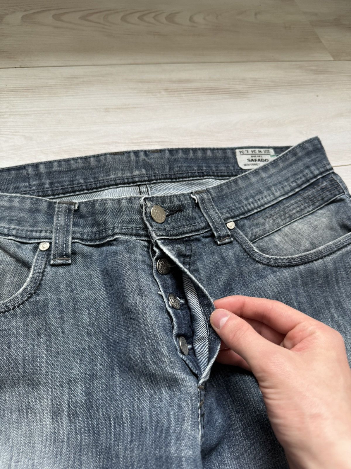 Diesel Diesel made in Italy denim shorts streetwear designer style Size US 33 - 6 Thumbnail