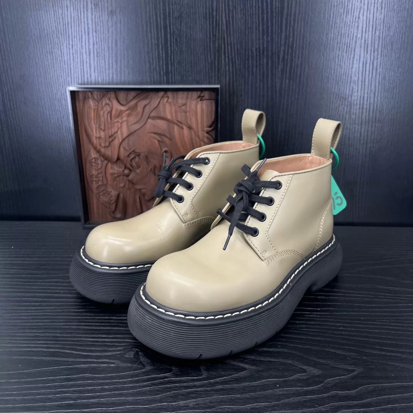 Bottega Veneta BV Bounce light brown boots 38 like new Size US 7.5 / IT 37.5 - 1 Thumbnail
