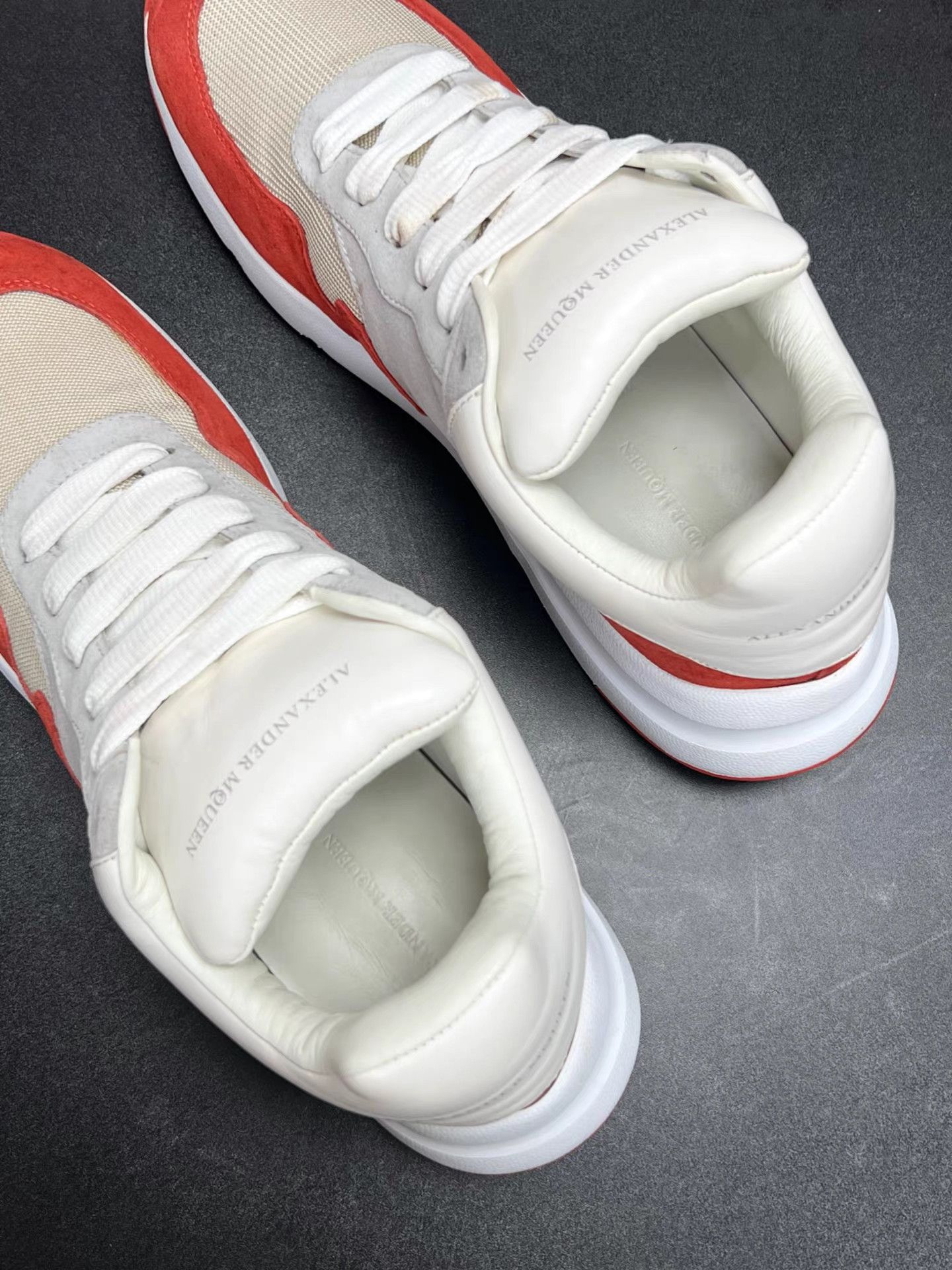Alexander McQueen MCQ Alexander McQueen Sprint Runner White/Red Sneakers K15 Size US 9 / EU 42 - 4 Thumbnail