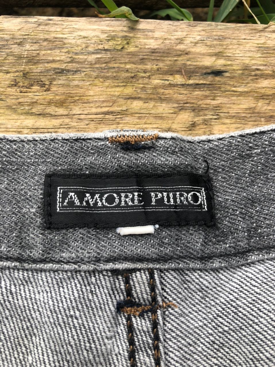 Japanese Brand × Vintage Vintage Amore Puro Baggy Denim Pants Size US 28 / EU 44 - 3 Thumbnail