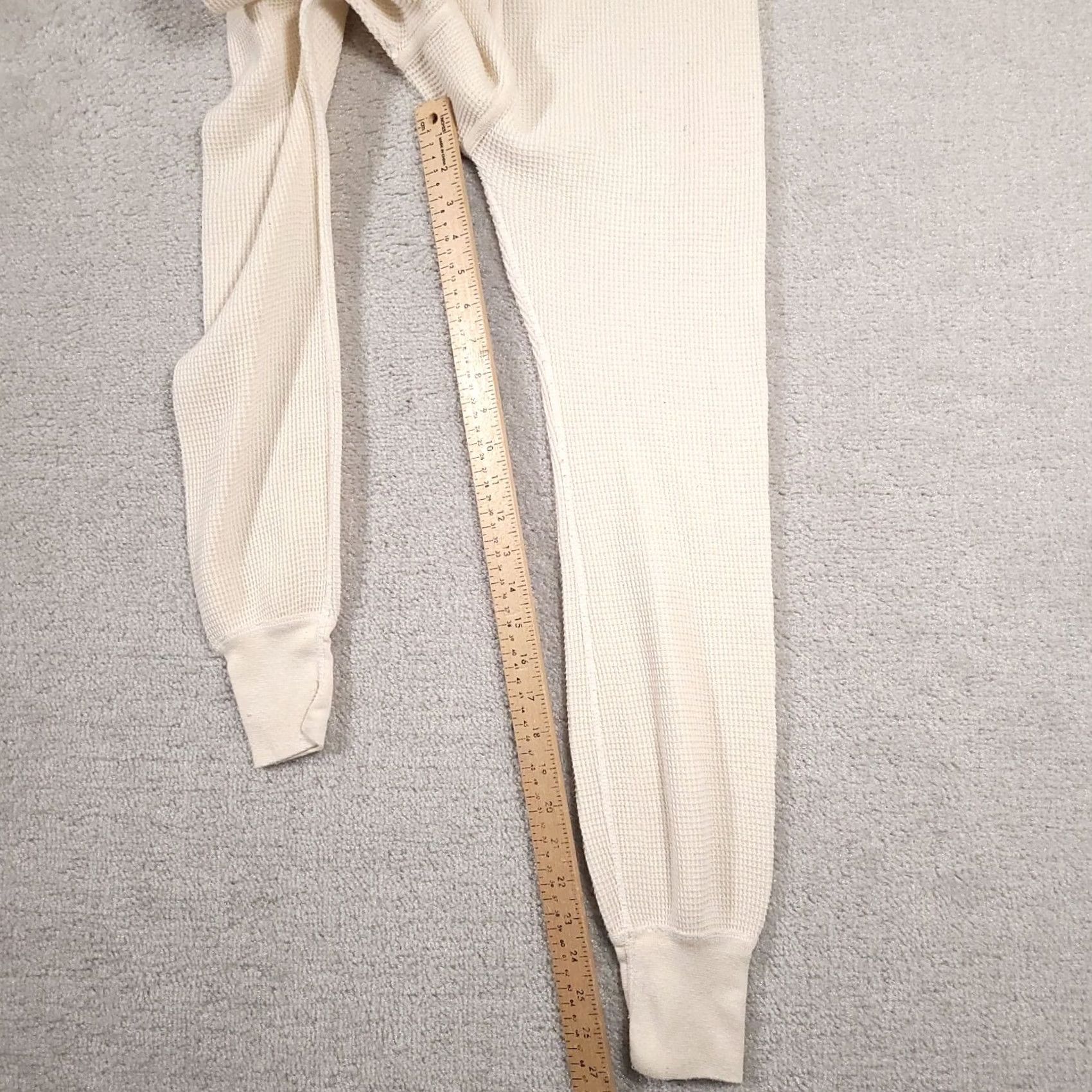 Vintage VINTAGE J.E. Morgan Mens Pants XL 42-44 Thermal Long Johns Ivory Made In USA Size US 36 / EU 52 - 7 Thumbnail