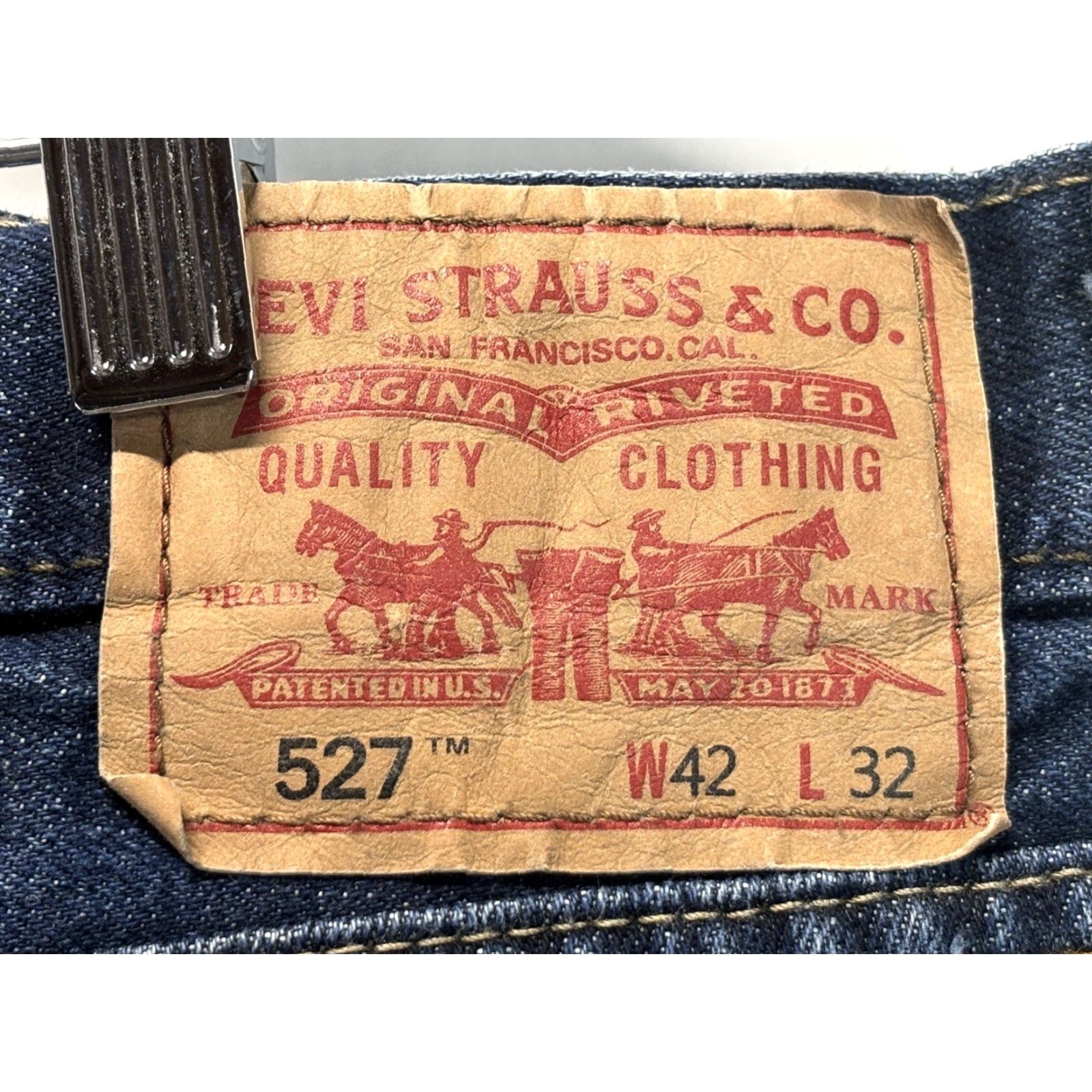 Levi's Levi's 527 Bootcut Jeans Mens 42x32 Blue Denim Jeans Regular 527 Bootcut Cotton Denim Mens Size US 42 / EU 58 - 5 Thumbnail