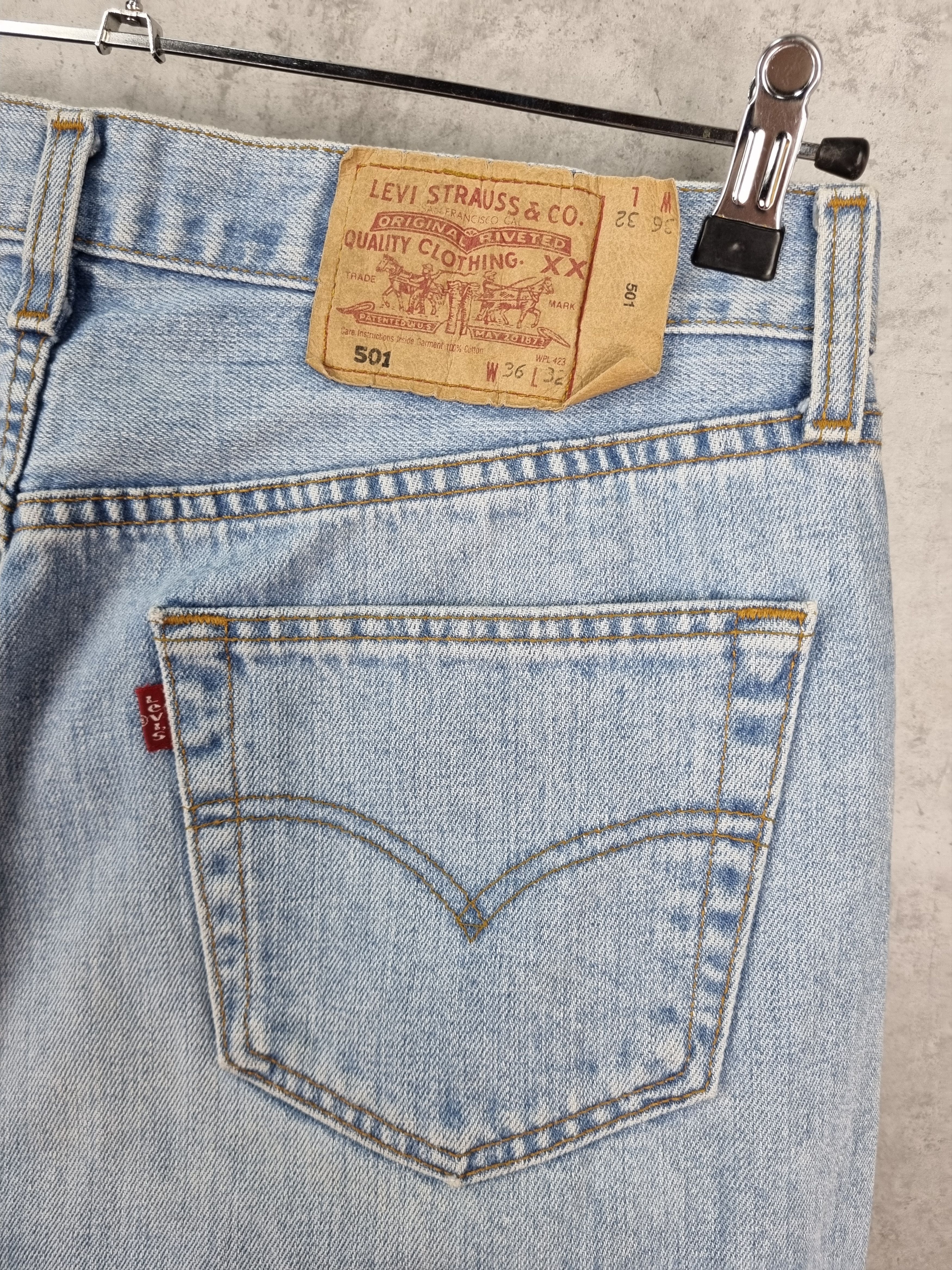 Levi's × Levi's Vintage Clothing × Vintage Levis 501 Magic Blue Vintage Denim Jeans Size US 36 / EU 52 - 18 Thumbnail
