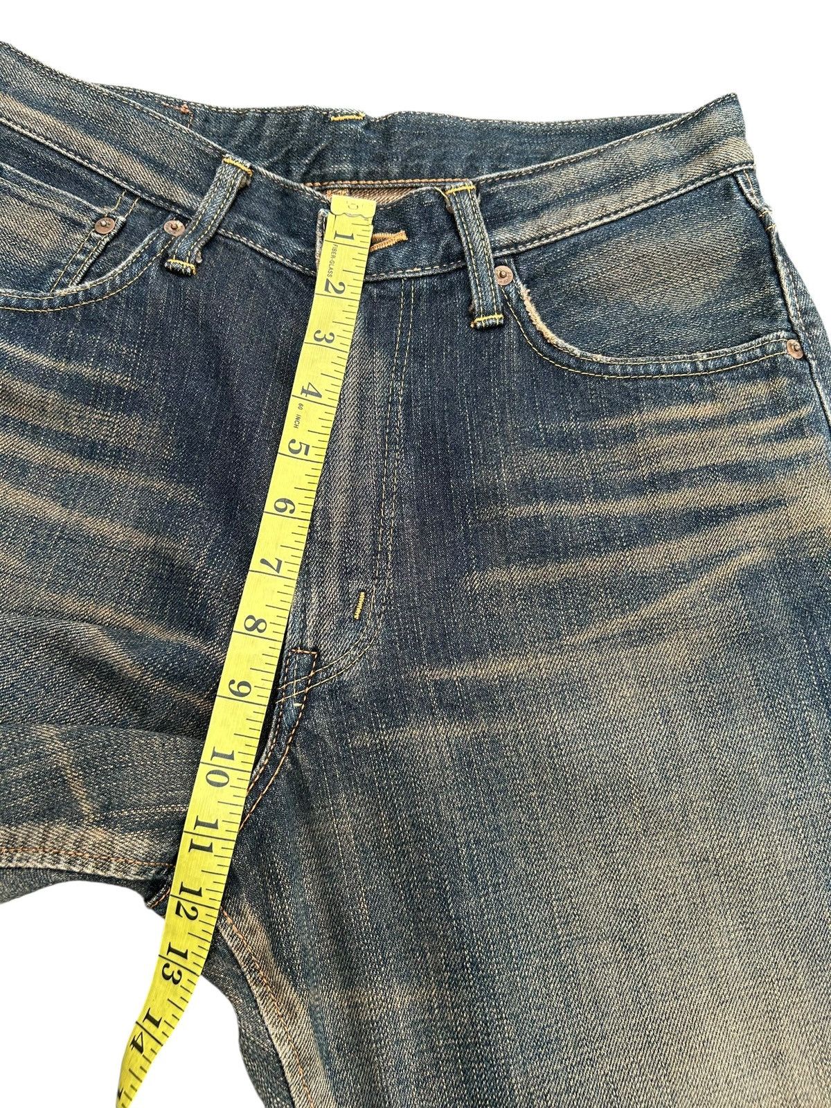 Kapital RUSTY VINTAGE EDWIN 505Z SELVEDGE MUDWASH FADED DENIM JEANS Size US 30 / EU 46 - 12 Thumbnail
