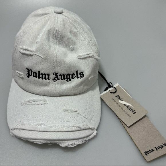 Palm Angels BROKEN MONOGRAM LOGO HAT OS