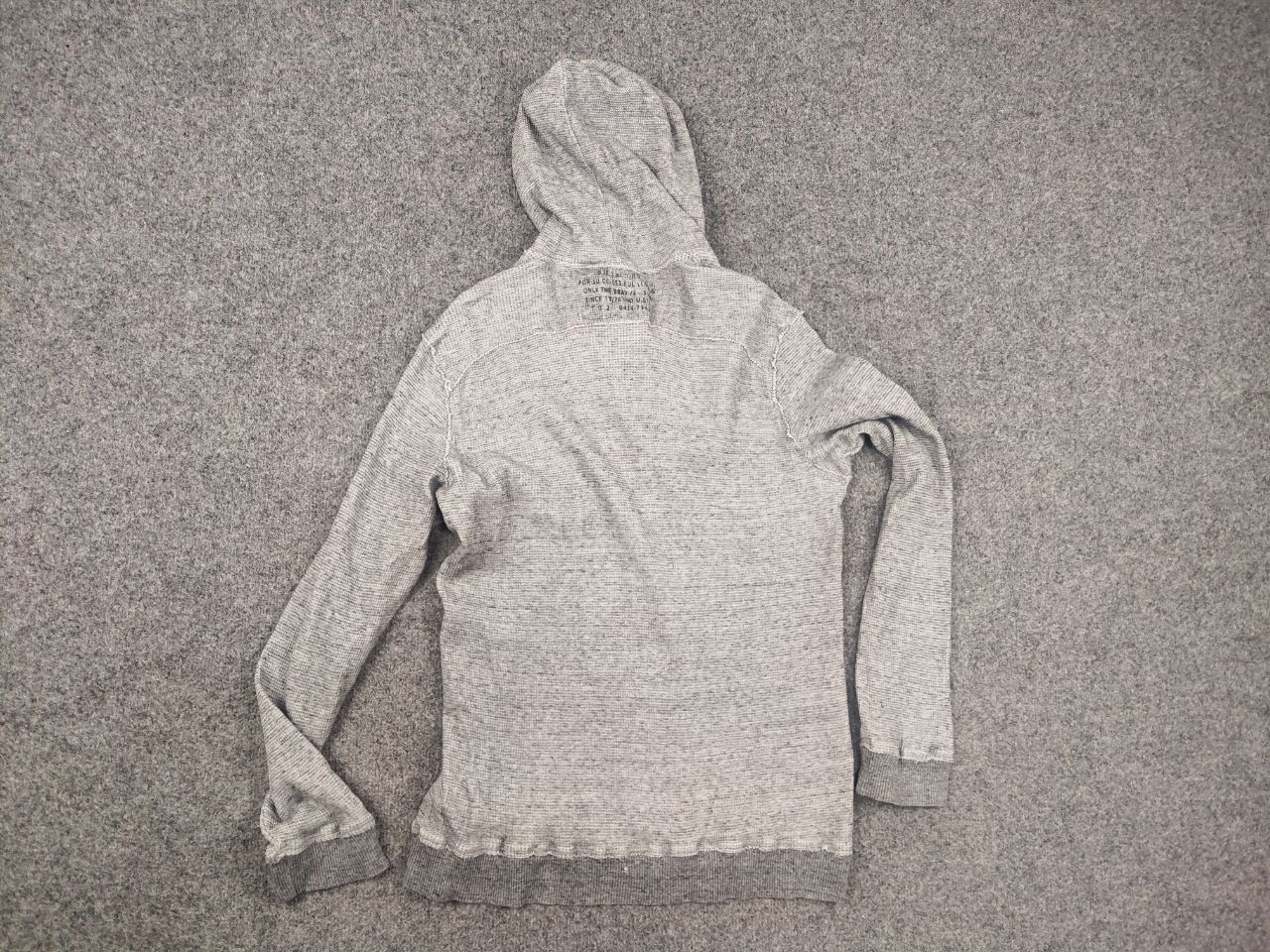 Diesel Vintage Diesel Logo Y2K Grey Cotton Structure Zip Hoodie Size US L / EU 52-54 / 3 - 11 Thumbnail