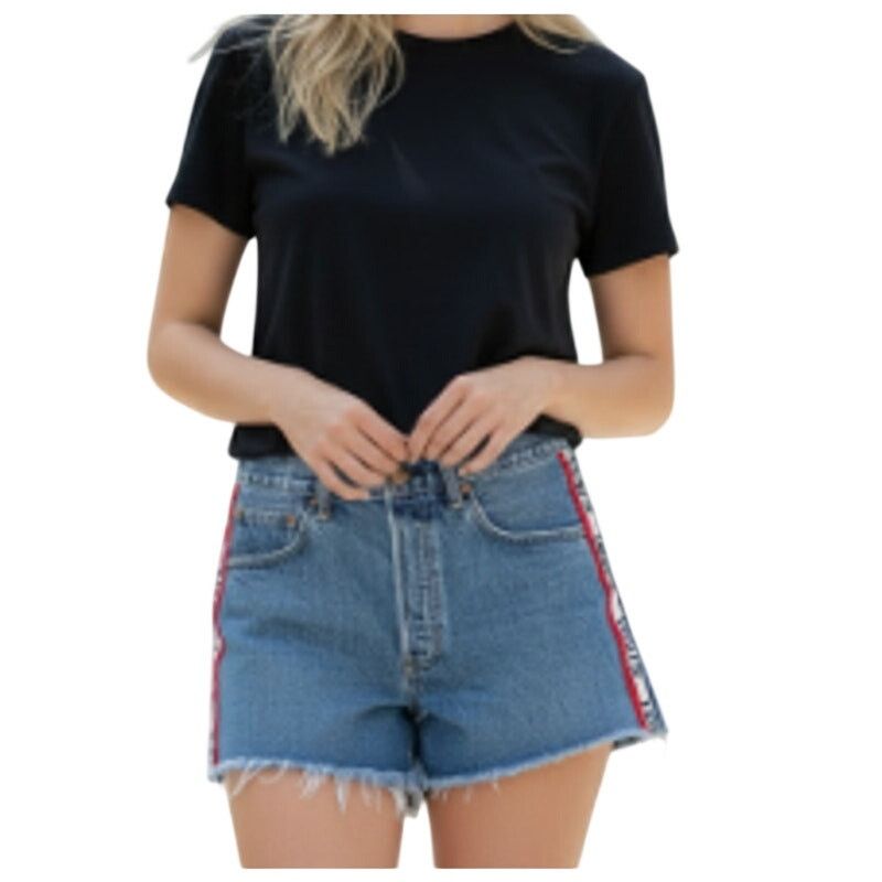 Levi's Levis 501 High Rise Logo Stripe Short Womens Shorts Size 30 Size 30" / US 8 / IT 44 - 7 Thumbnail