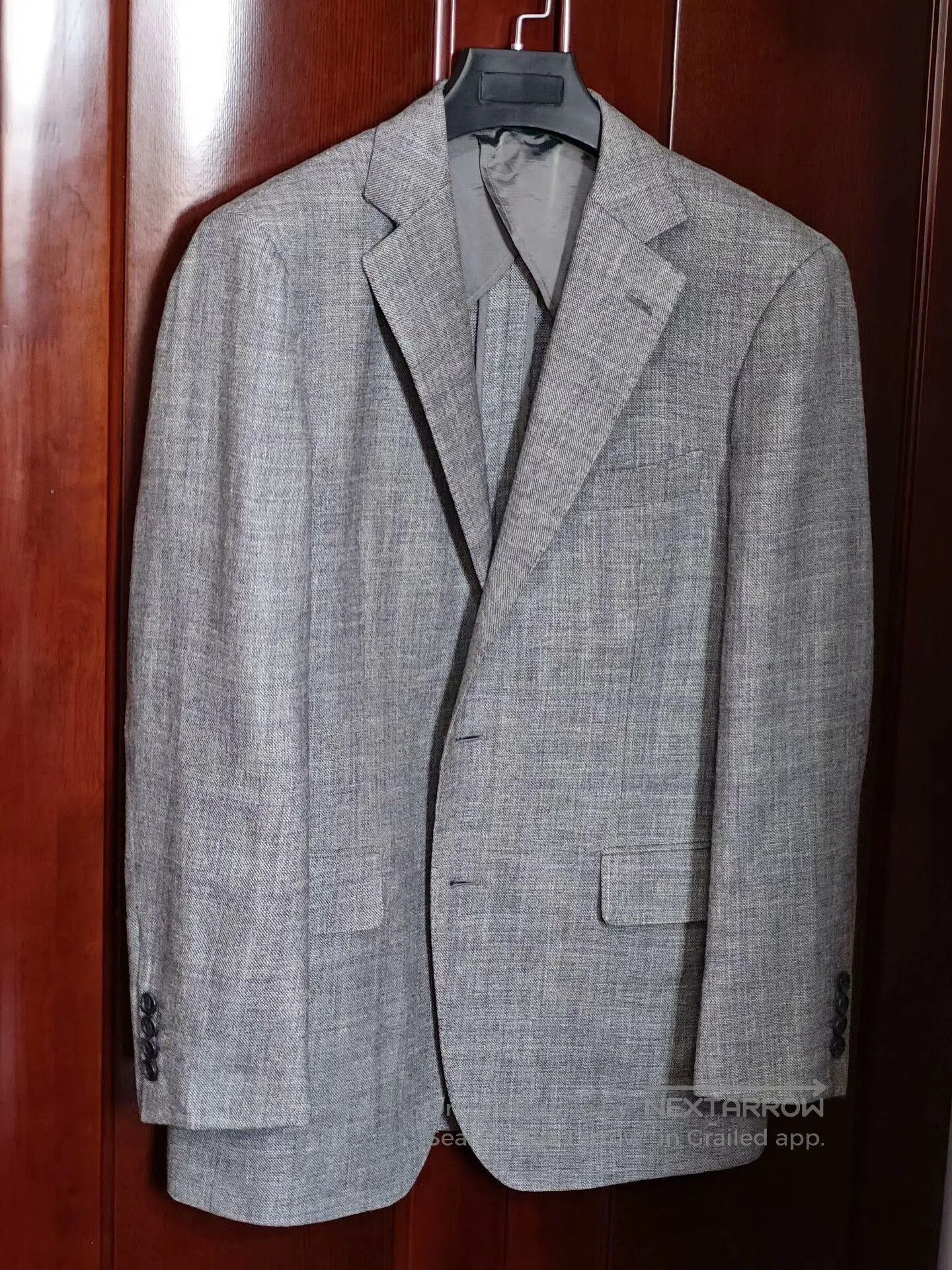 Custom Ede Ravenscroft Gray Suit Jacket.
