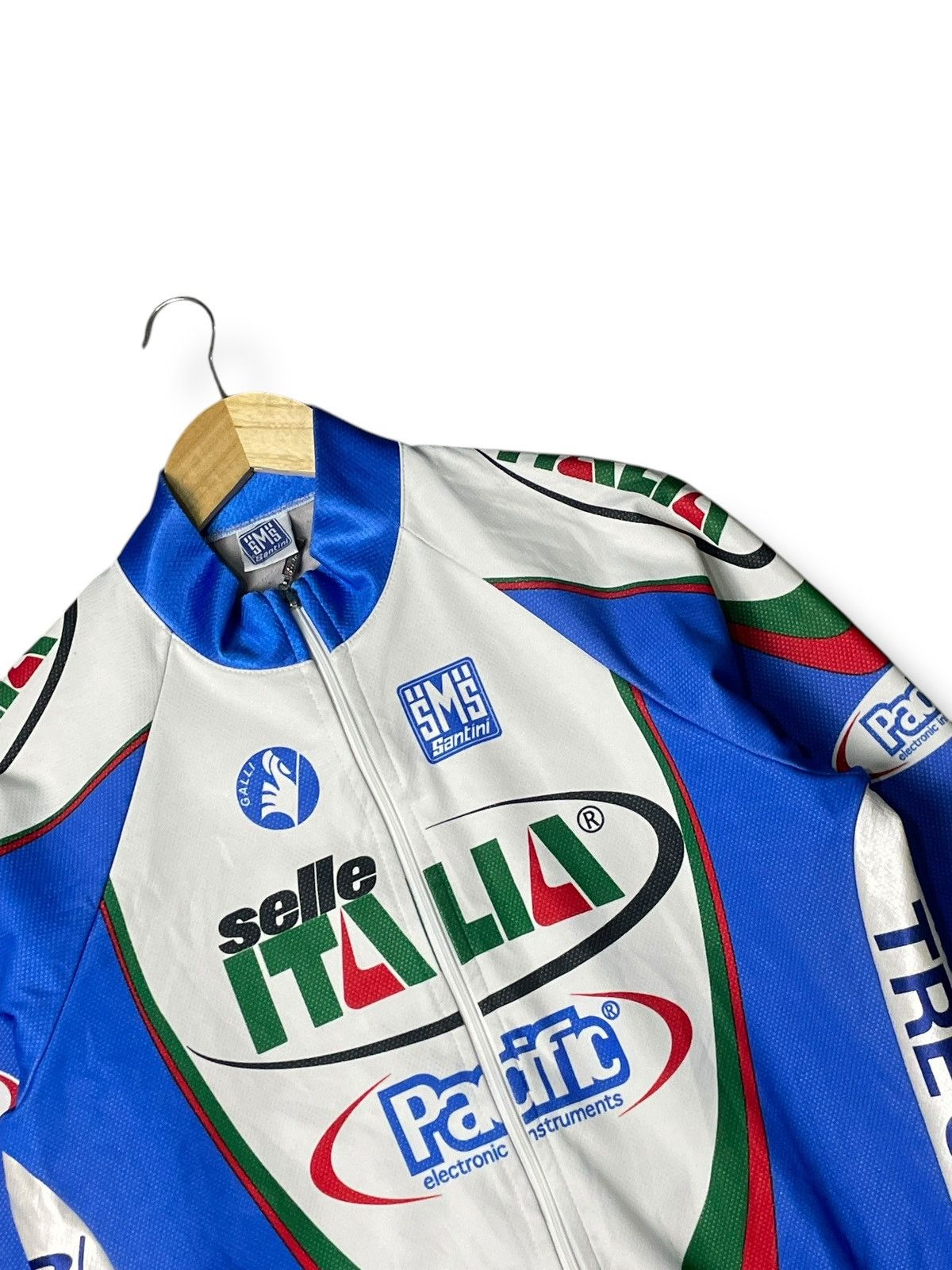 Japanese Brand × Vintage Vintage SMS SANTINI SELLE ITALIA Zipper Jacket (88) Size US XS / EU 42 / 0 - 2 Thumbnail