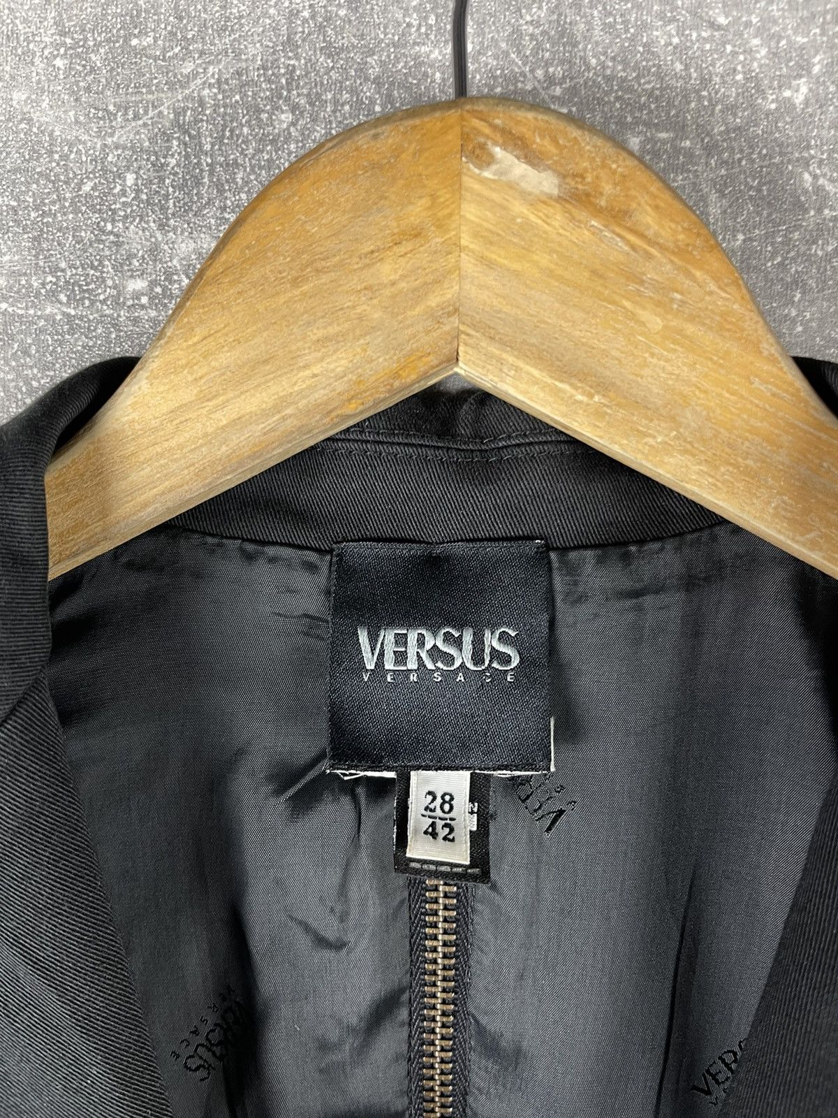 Versus Versace Versus Versace Archive 00s Black Zip Detail Tailored Jacket Size S / US 4 / IT 40 - 11 Thumbnail