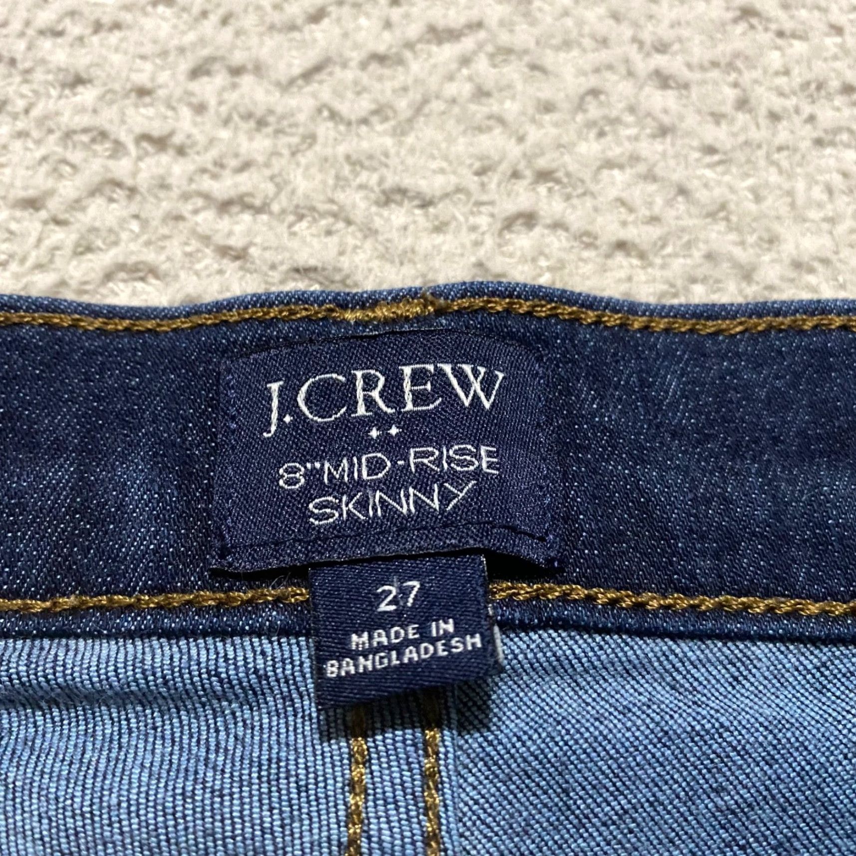 J.Crew J. Crew Jeans Womens sz 27 Blue Denim Dark Wash Mid Rise Skinny Size 27" / US 4 / IT 40 - 3 Thumbnail