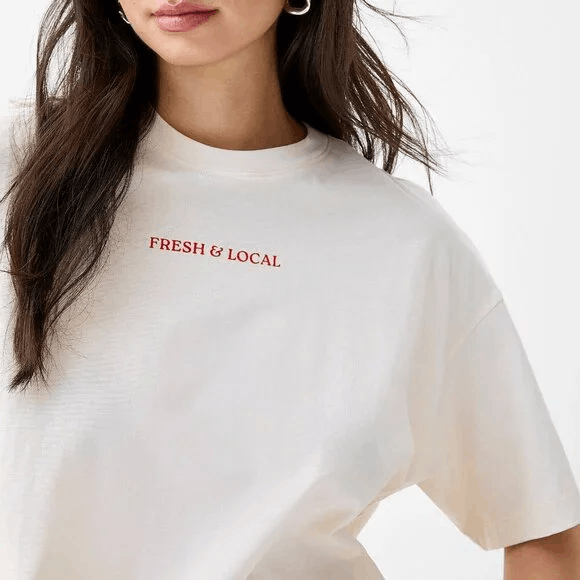 Simons Fresh & Local Fish Market 100% Cotton Oversized Tee Size XL / US 12-14 / IT 48-50 - 2 Thumbnail