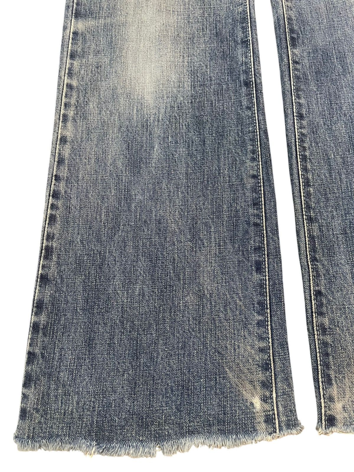 If Six Was Nine Vintage Japanese Brand Blue Faded Wash Style Flare Jeans Size US 29 - 7 Thumbnail