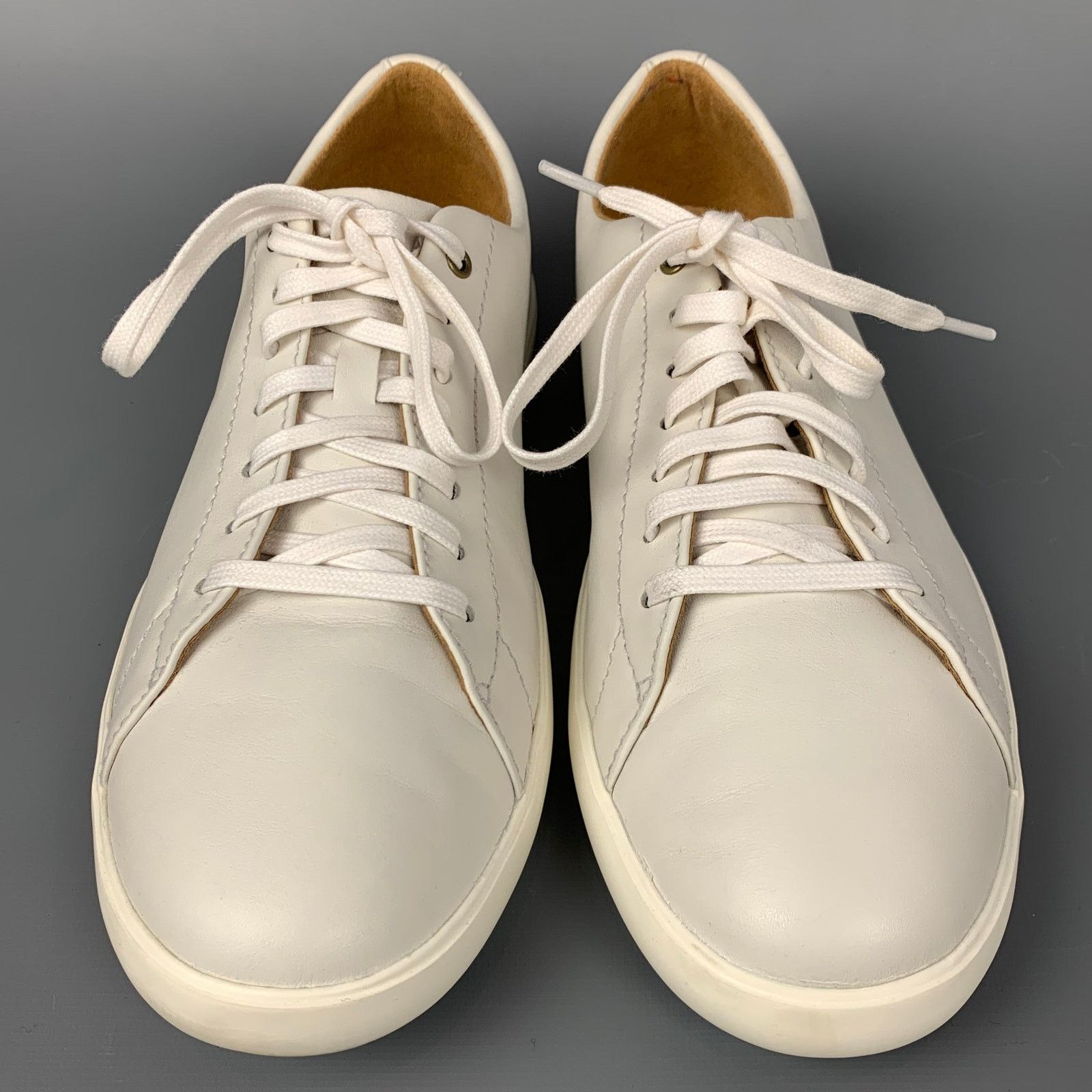 Cole Haan COLE HAAN Size 7.5 Light Gray Leather Low Top Sneakers Size US 7.5 / EU 40-41 - 4 Thumbnail