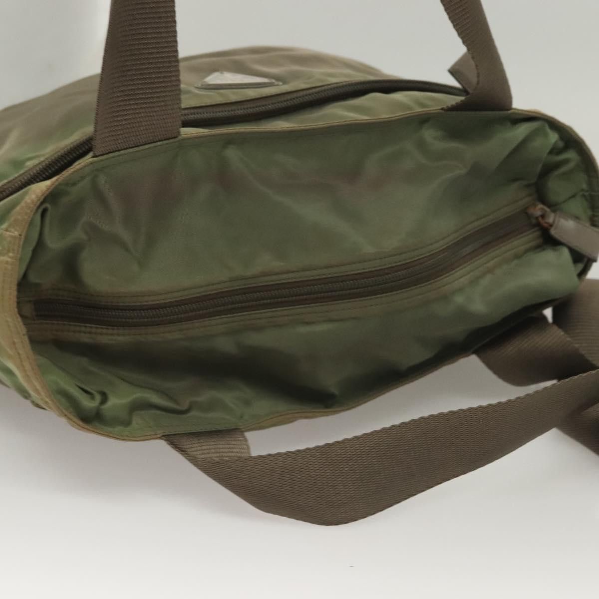 Prada PRADA Tote Bag Nylon Khaki Silver Size ONE SIZE - 6 Thumbnail