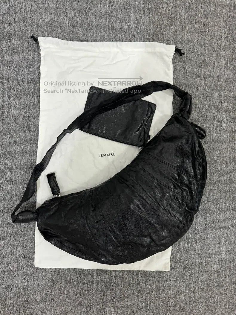 Lemaire LEMAIRE Black coated bag i Size ONE SIZE - 3 Thumbnail