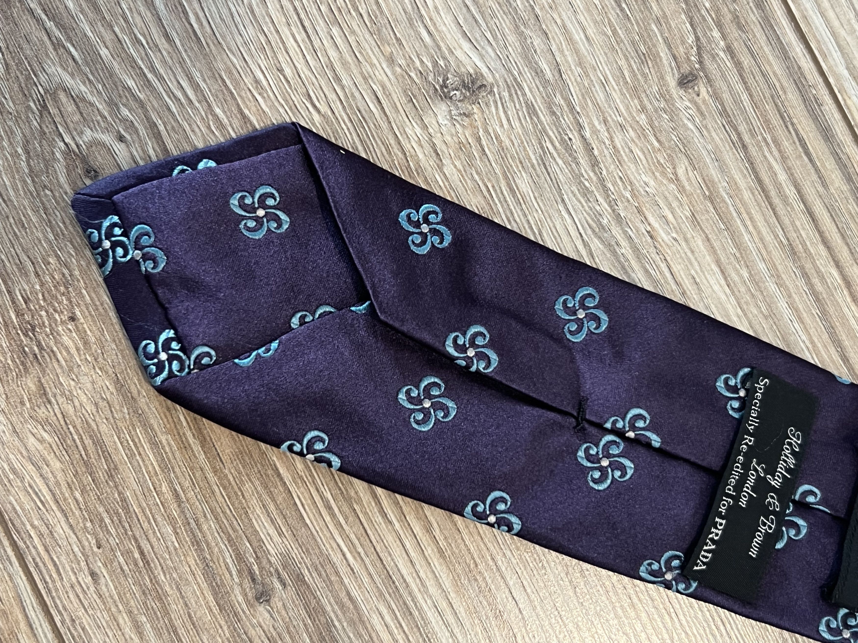 Prada Prada Milano Silk Tie Rare Size ONE SIZE - 7 Thumbnail