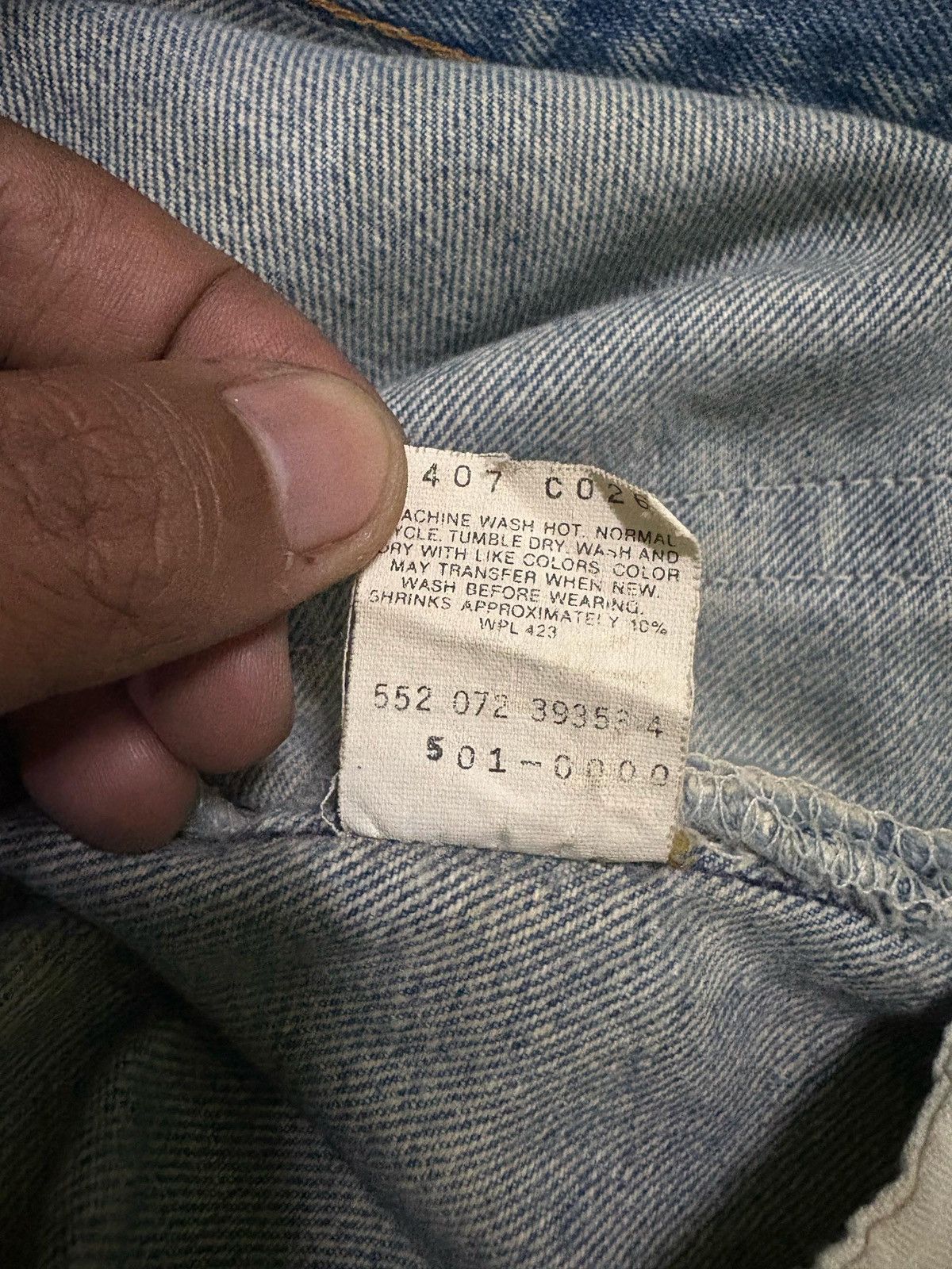 Levi's × Levi's Vintage Clothing Vintage 501 Levis Denim Pant Distressed Made In USA Size US 35 - 17 Thumbnail