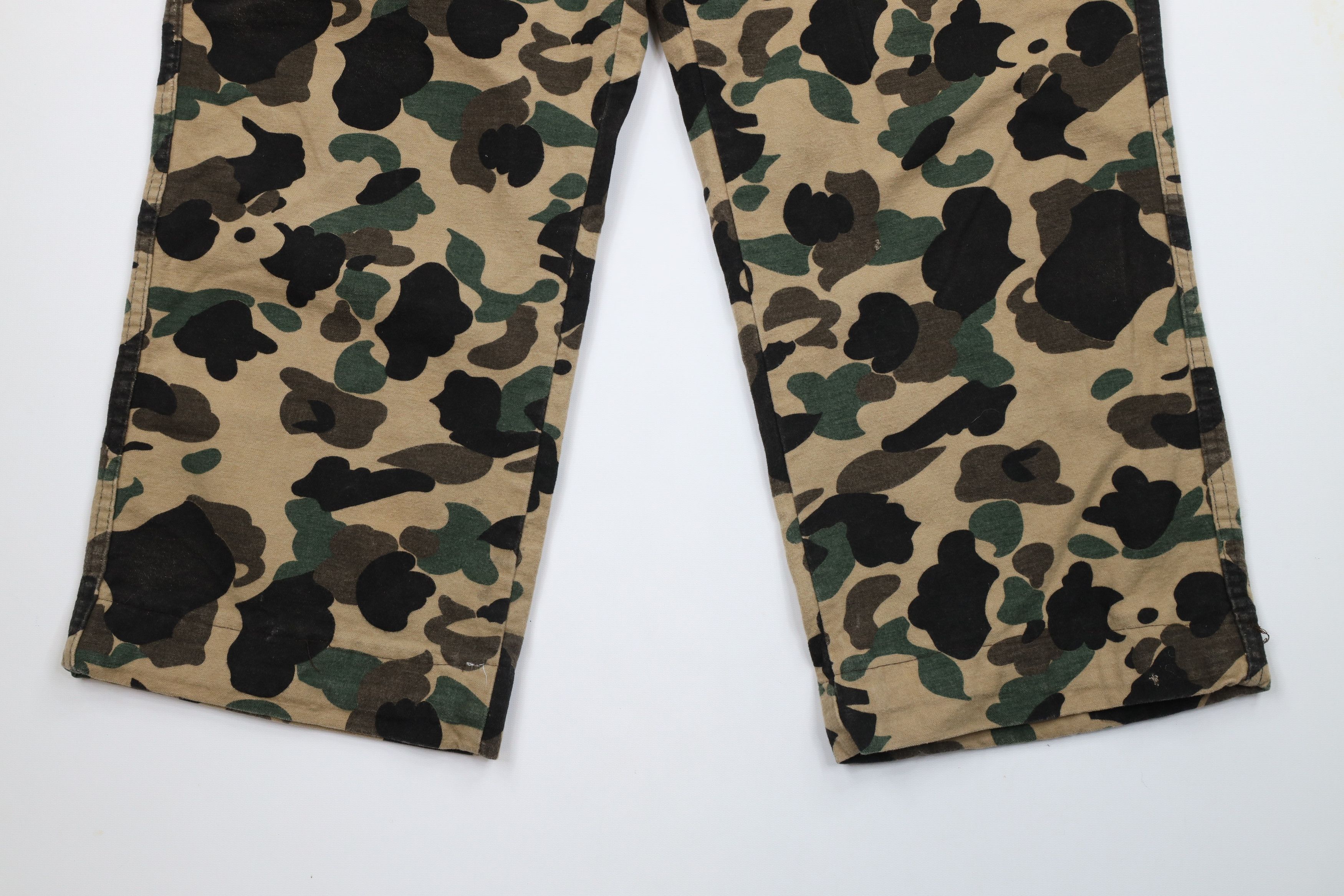 Vintage Vintage 70s Streetwear Cloth Camouflage Cargo Pants USA Size US 42 / EU 58 - 4 Thumbnail