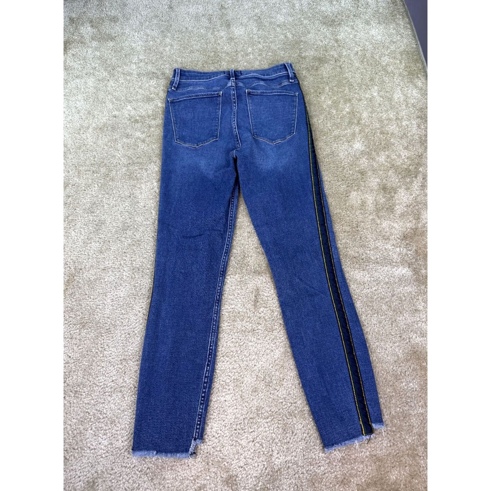 Abercrombie & Fitch Abercrombie & Fitch Simone High Rise Ankle Jeans Size 27/4r Blue B480 Women's Size 26" / US 2 / IT 38 - 4 Thumbnail
