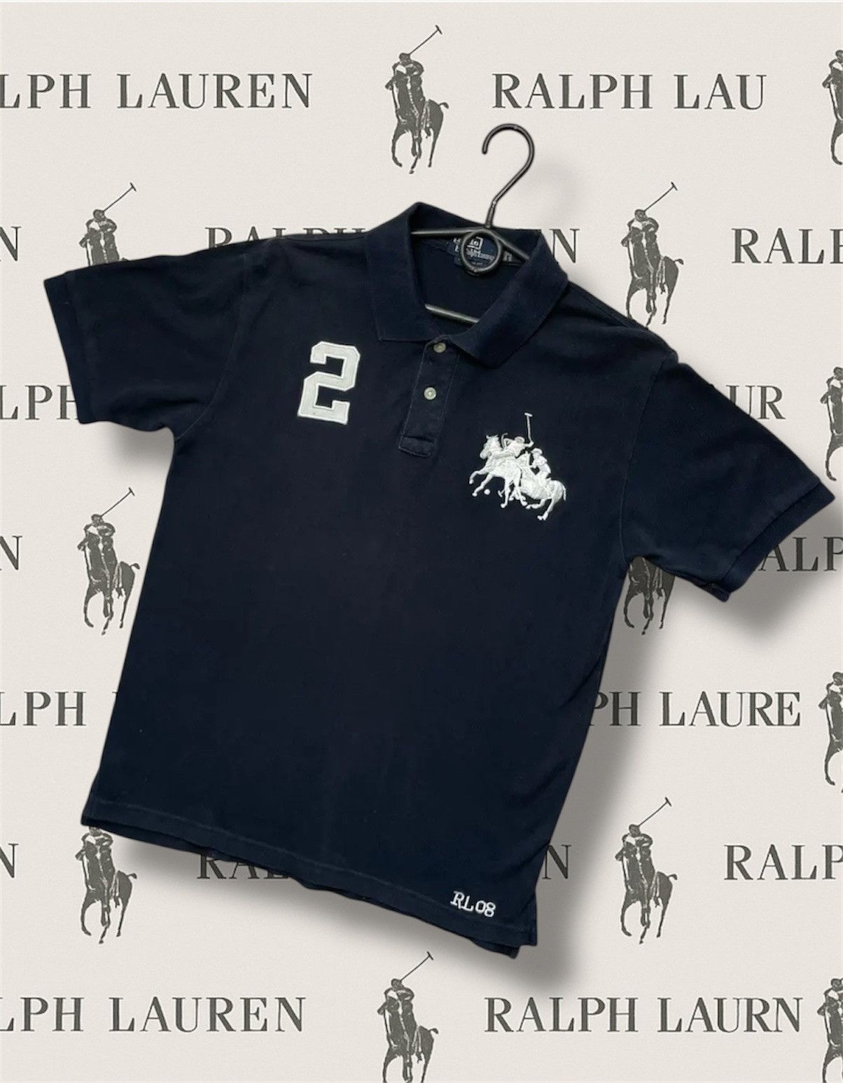Polo Ralph Lauren Vintage polo Ralph Lauren big logo size M rare Size US M / EU 48-50 / 2 - 1 Thumbnail