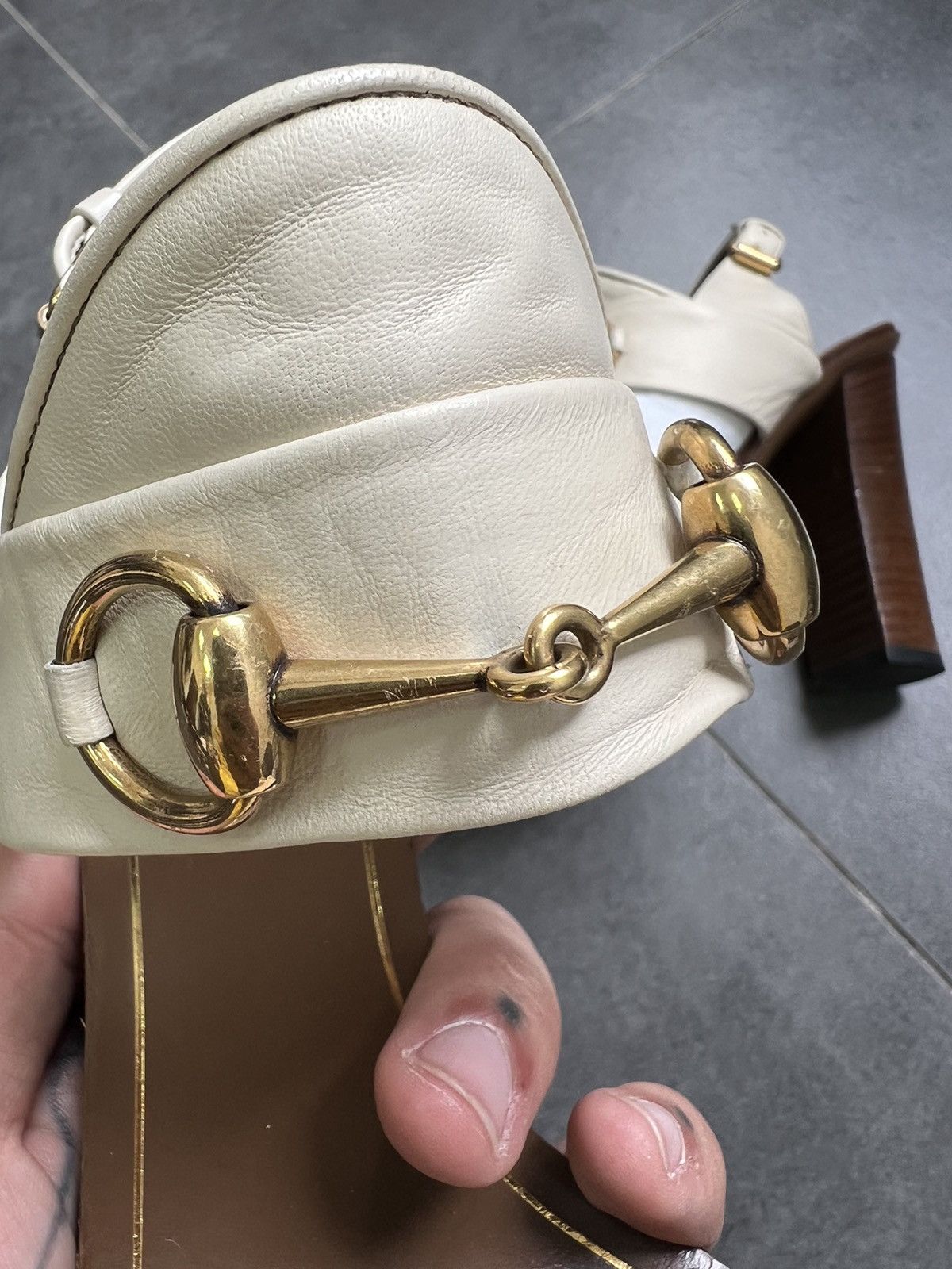 Gucci Vintage Gucci horsebit sandals Heels With Strap Ankle Size US 7 / IT 37 - 4 Thumbnail