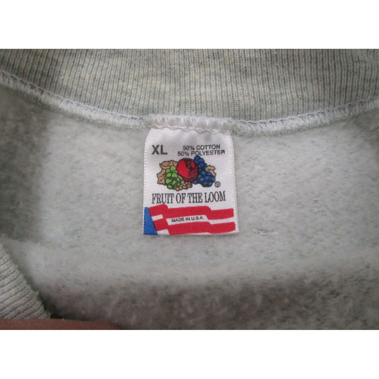 Fruit Of The Loom VTG 80s Wisconsin Black Bear Graphic Raglan Sleeve Crewneck Sweatshirt XL Gray Fruit of the Loom Men Sweatshirt Crew Neck Long Sleeve Size US XL / EU 56 / 4 - 4 Thumbnail