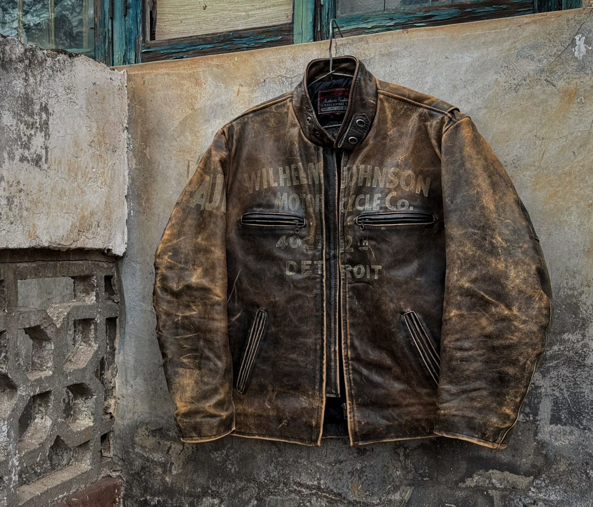 Vintage Vintage Dogfight Leather Jacket Size US M / EU 48-50 / 2 - 1 Thumbnail