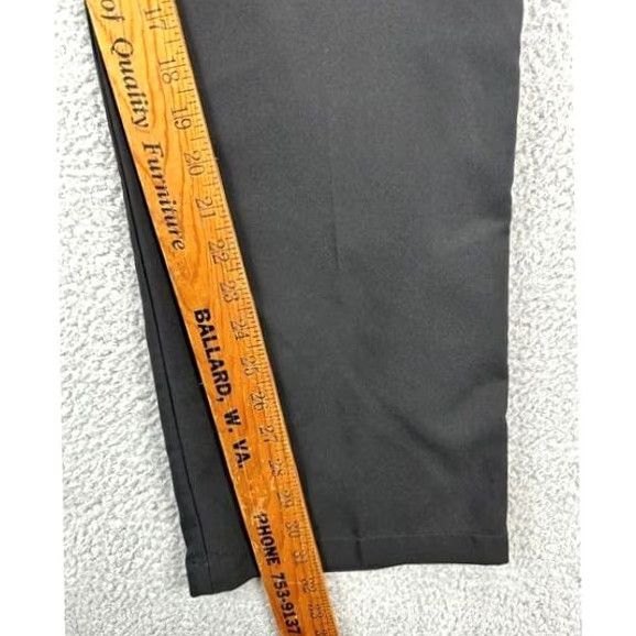 Adidas Adidas Climalite Chino Golf Pants Mens 36X32 Black Logo Straight Leg Flat Front Size US 36 / EU 52 - 7 Thumbnail