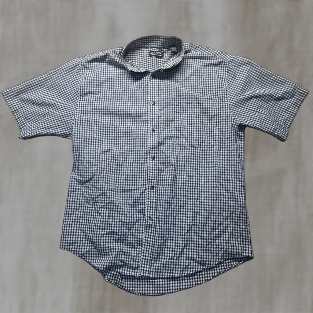 Vintage VINTAGE Puritan Blue Checkered Button-Up Shirt Adult Men's Size L Size US L / EU 52-54 / 3 - 1 Thumbnail