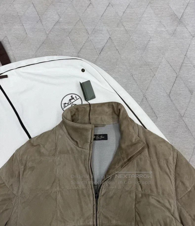 Loro Piana Loro Piana Suede Boomber Jacket, Suede Shell, Cashmere Lin Size US M / EU 48-50 / 2 - 2 Thumbnail