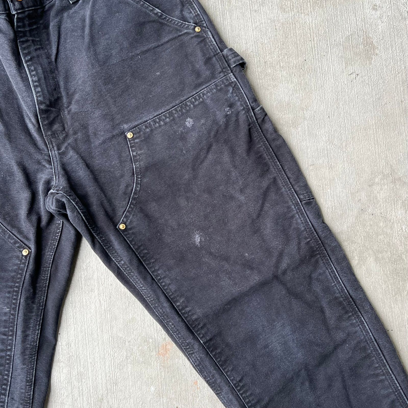 Carhartt × Vintage Carhartt black double knee work wear carpenter pants Size US 33 - 9 Thumbnail