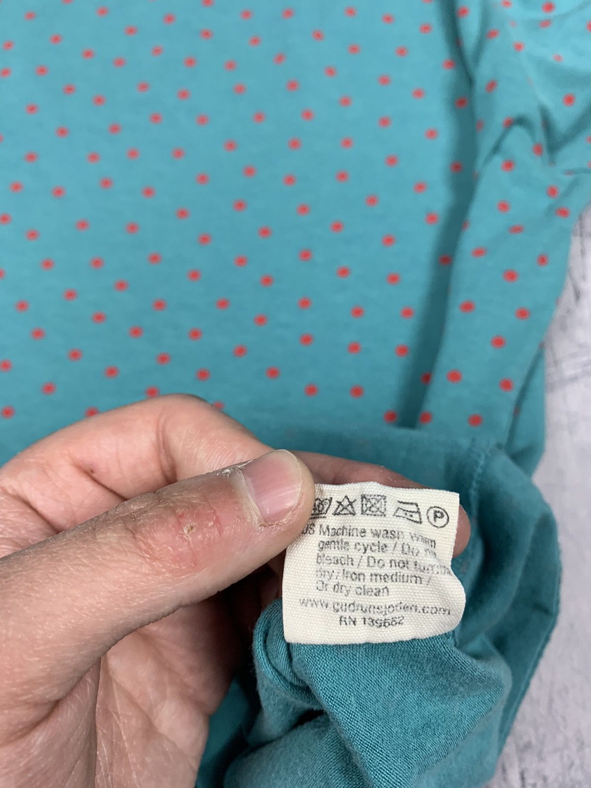 Gudrun Sjoden Gudrun Sjoden Polka Dot Pattern Long Sleeve Tee Sz M Green Size M / US 6-8 / IT 42-44 - 7 Thumbnail