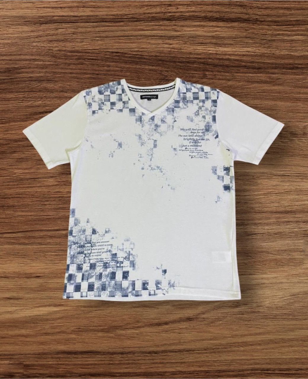 If Six Was Nine Japanese Brand Semantic Design Poem Vneck T-Shirt Size US S / EU 44-46 / 1 - 1 Thumbnail