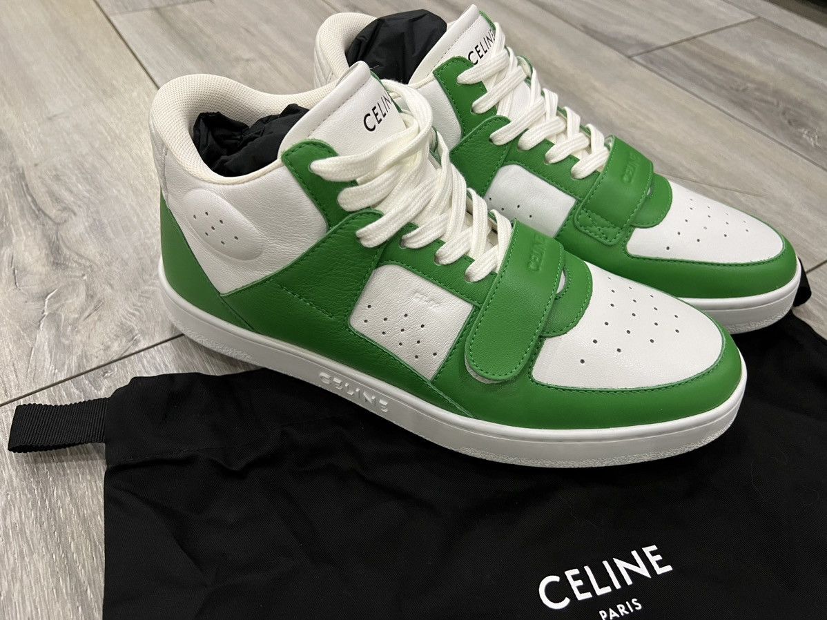 Celine Celine CT-02 MID SNEAKER WHITE/GREEN Size US 9 / EU 42 - 1 Thumbnail