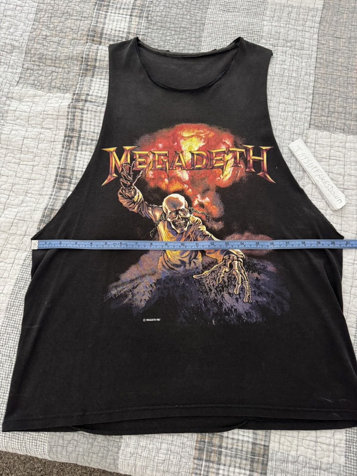 Band Tees Vintage Megadeth Shirt Tank Top 1987 Tour Merch Thrash Metal Size US S / EU 44-46 / 1 - 5 Thumbnail