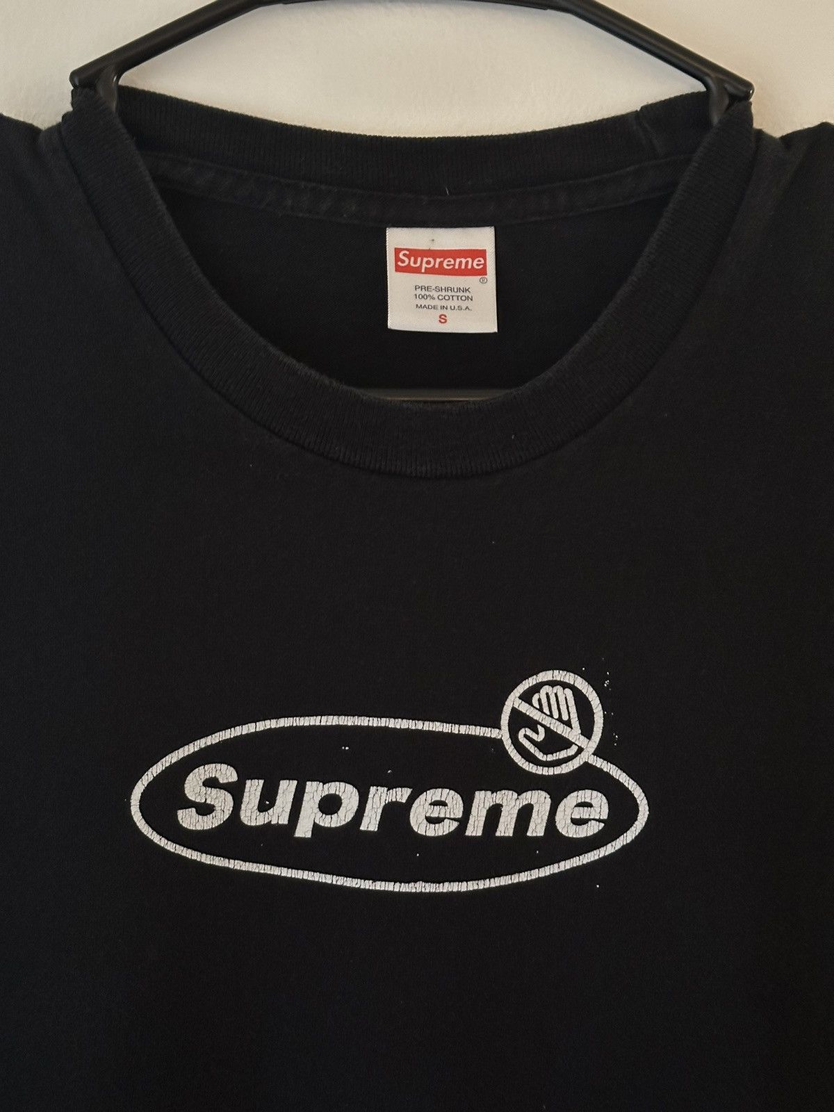 Supreme Supreme Warning Tee Size US S / EU 44-46 / 1 - 2 Thumbnail