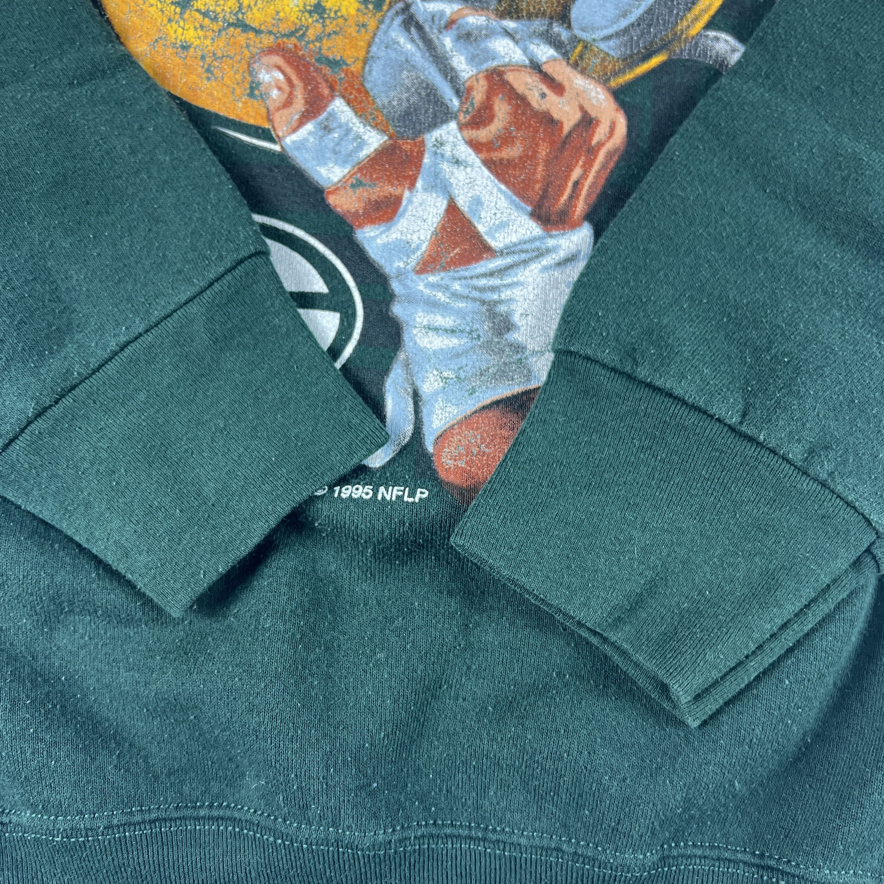 Fruit Of The Loom × NFL × Vintage VTG 90s Green Bay Packers Sweatshirt Green Helmet Crewneck Size US M / EU 48-50 / 2 - 7 Thumbnail