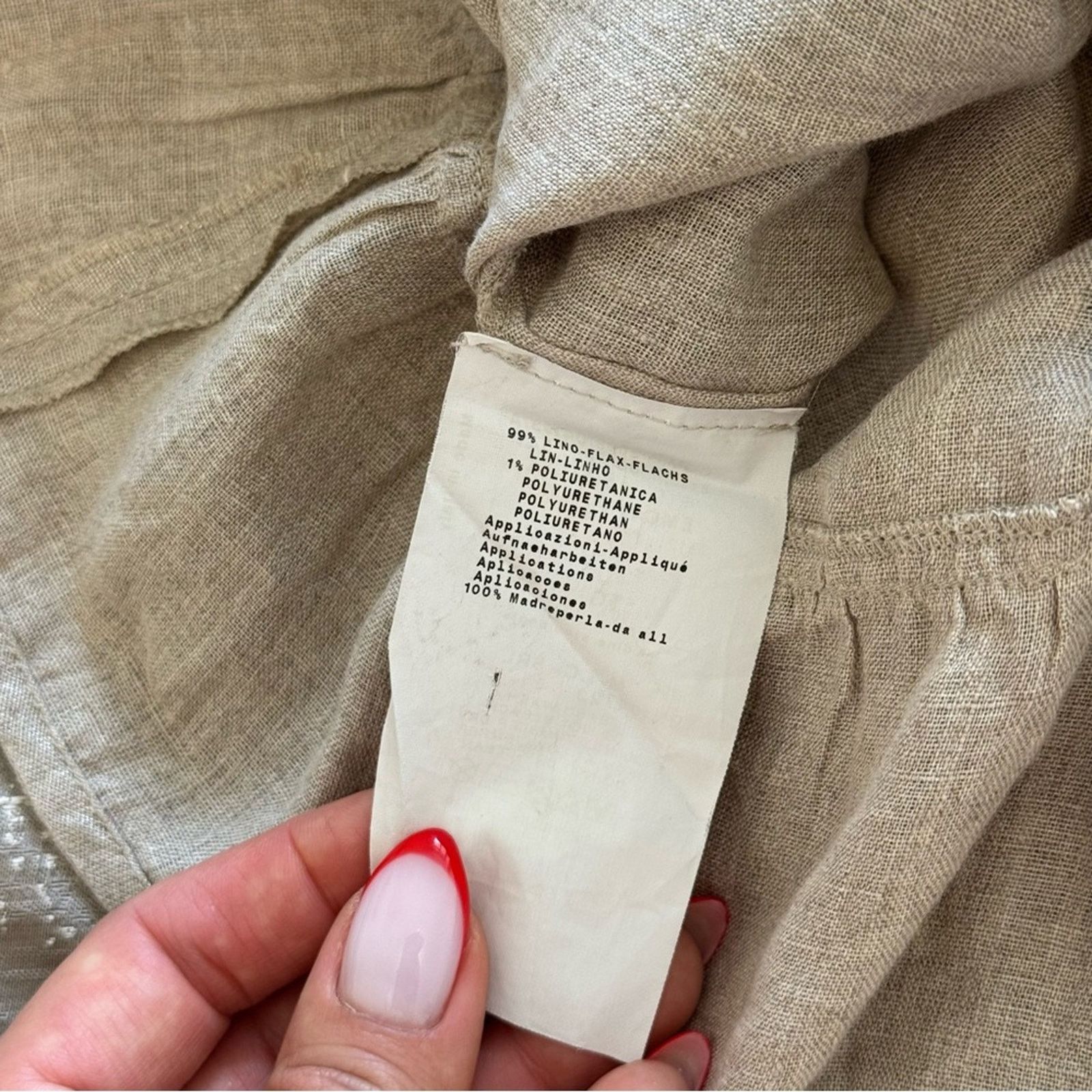 Armani Collezioni ARMANI Collezioni Linen Sleeveless Top, Size 4 Size S / US 4 / IT 40 - 9 Thumbnail