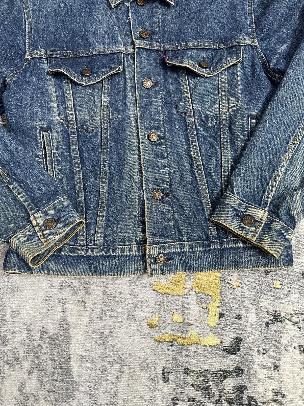 Levi's Vintage Clothing Vintage Levis Denim Trucker Jacket – Made In USA 70s Style Size US S / EU 44-46 / 1 - 8 Thumbnail