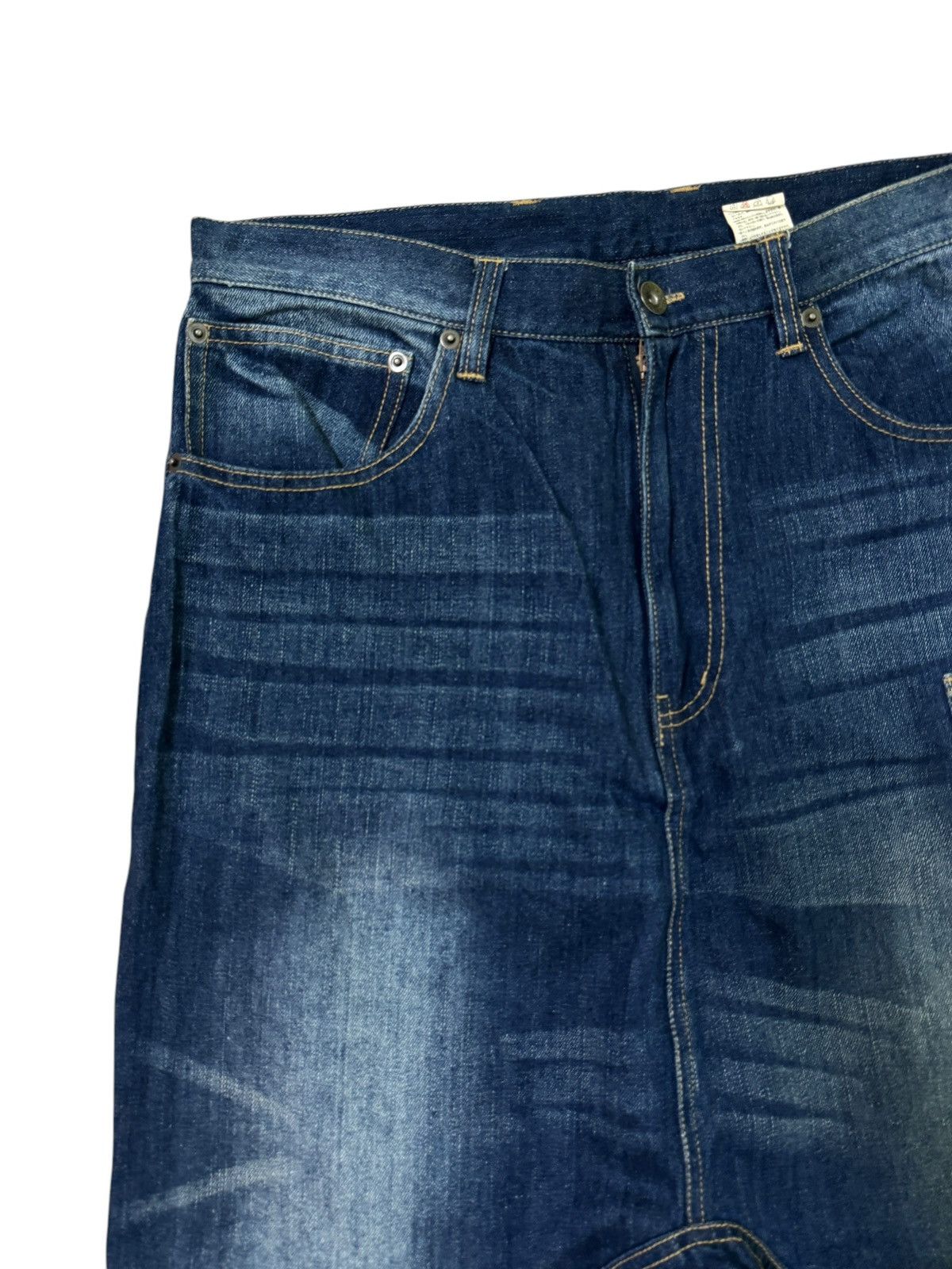 Japanese Brand Vintage Crotch Jeans Washed Detailing Cdg Inspired Size US 30 / EU 46 - 4 Thumbnail